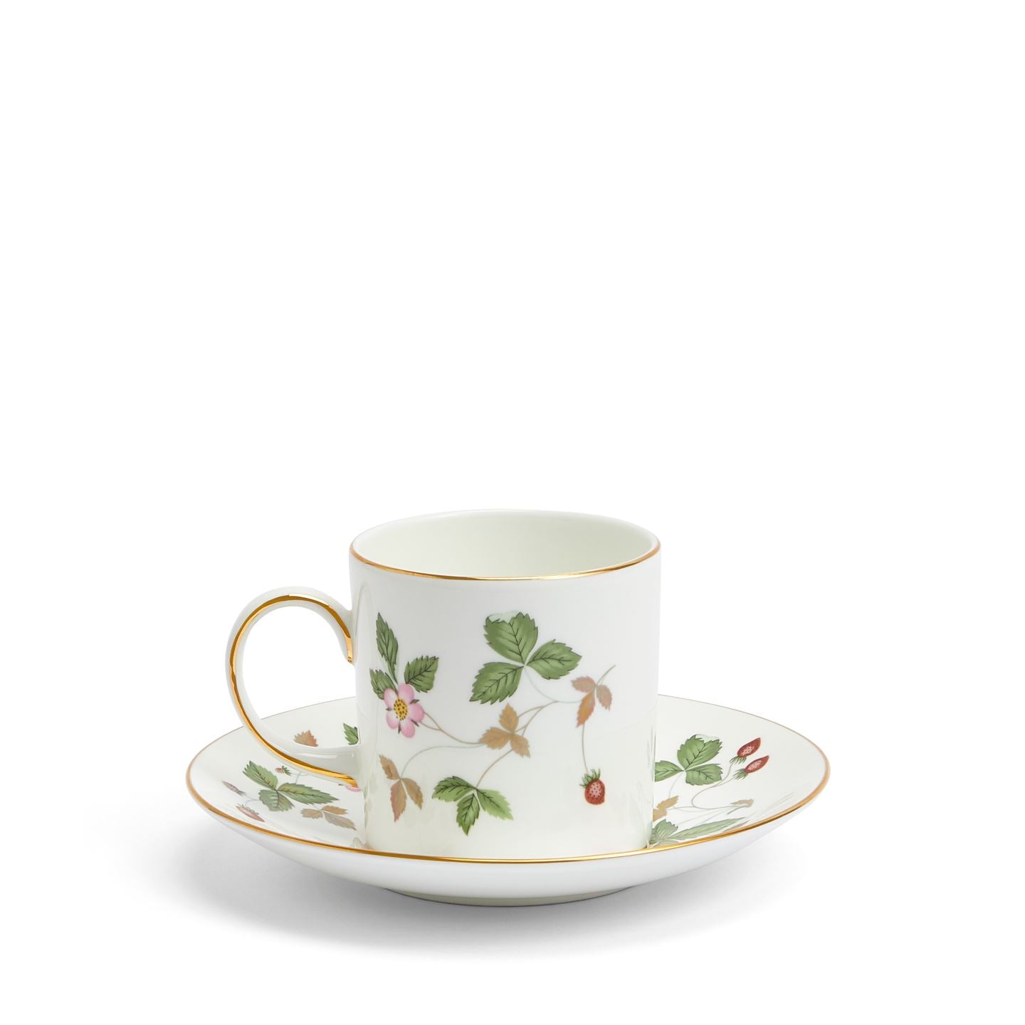 Wild Strawberry Gold Coffee Cup & Saucer | Wedgwood