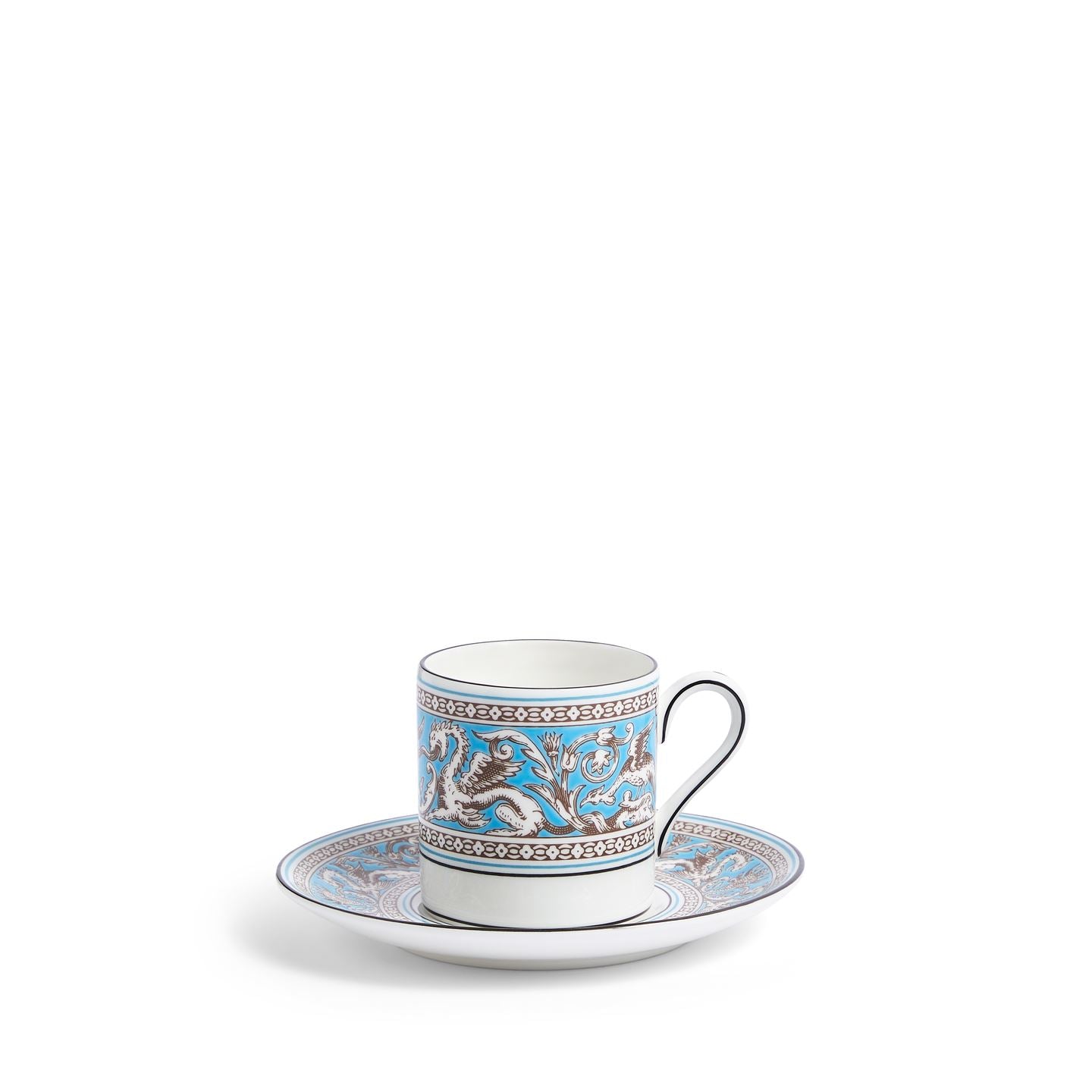  Florentine Turquoise 皿20.5センチ Florentine Turquoise Coffee Cup and Saucer | Wedgwood