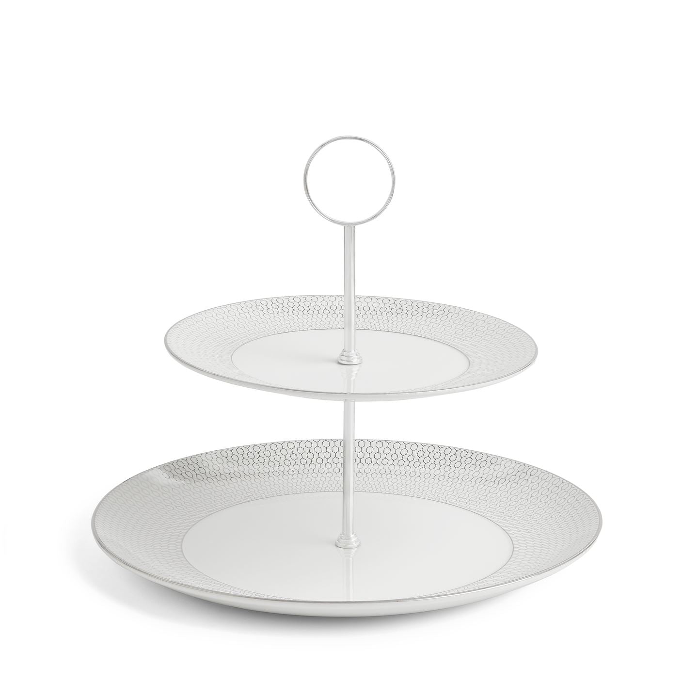 Gio Platinum 2 Tier Cake Stand | Wedgwood