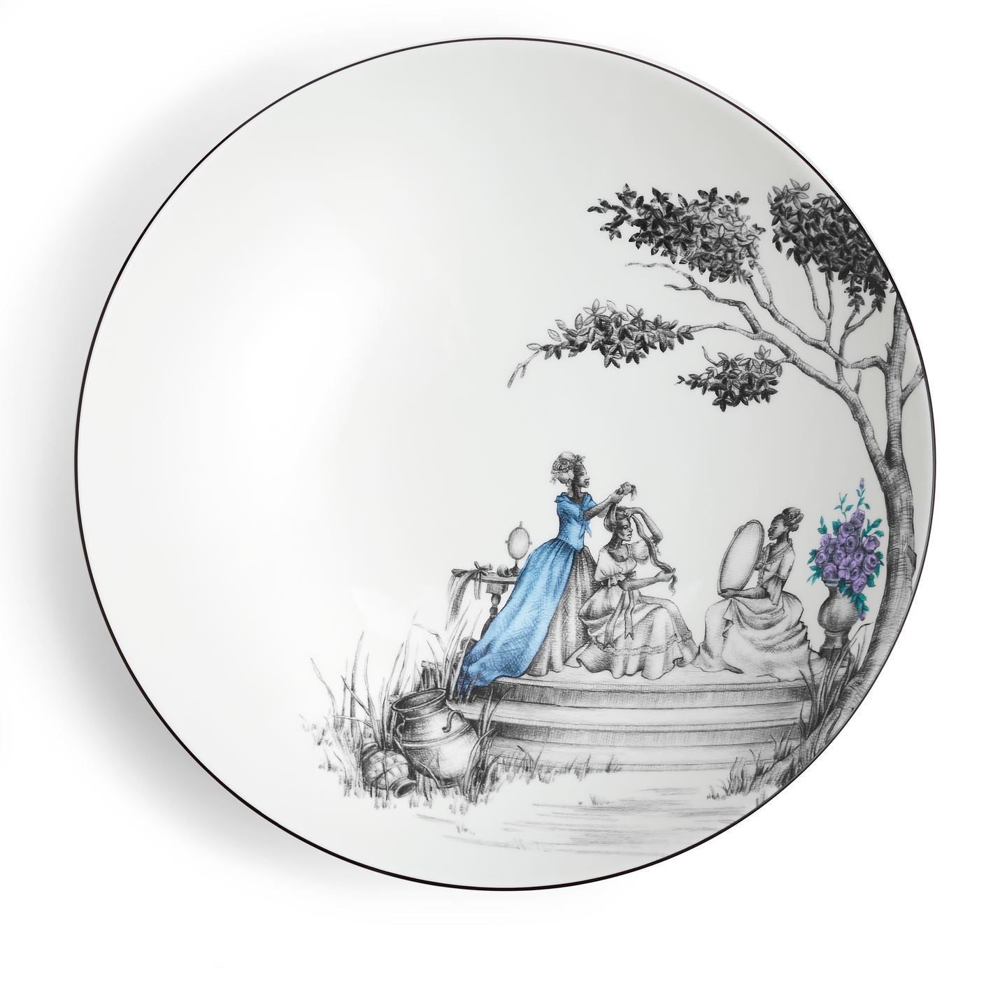  SHEILA BRIDGES 陶器皿 Sheila Bridges Vanity Serving Bowl | Wedgwood