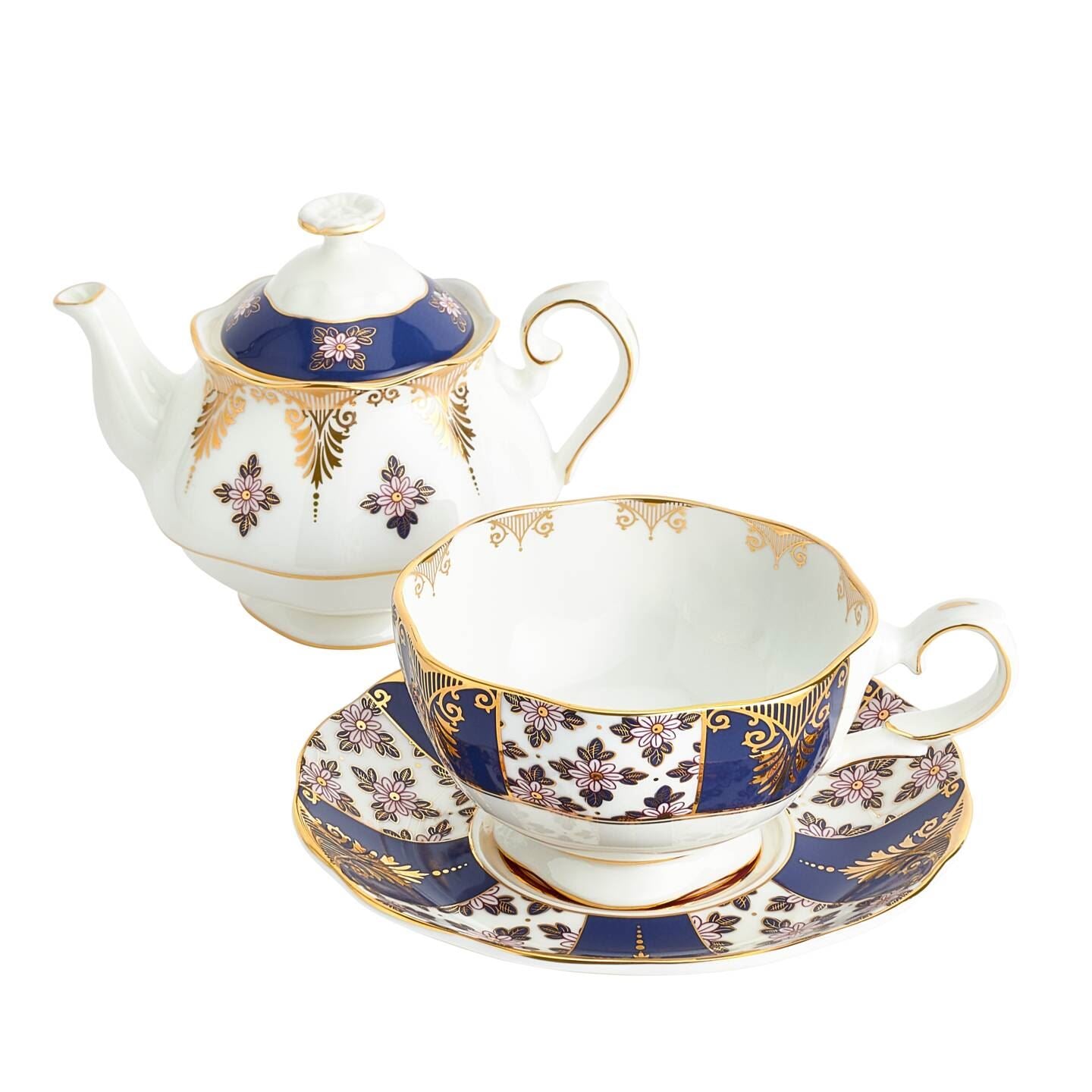 100 Years Tea for One 500ml Regency Blue 1900 | Wedgwood