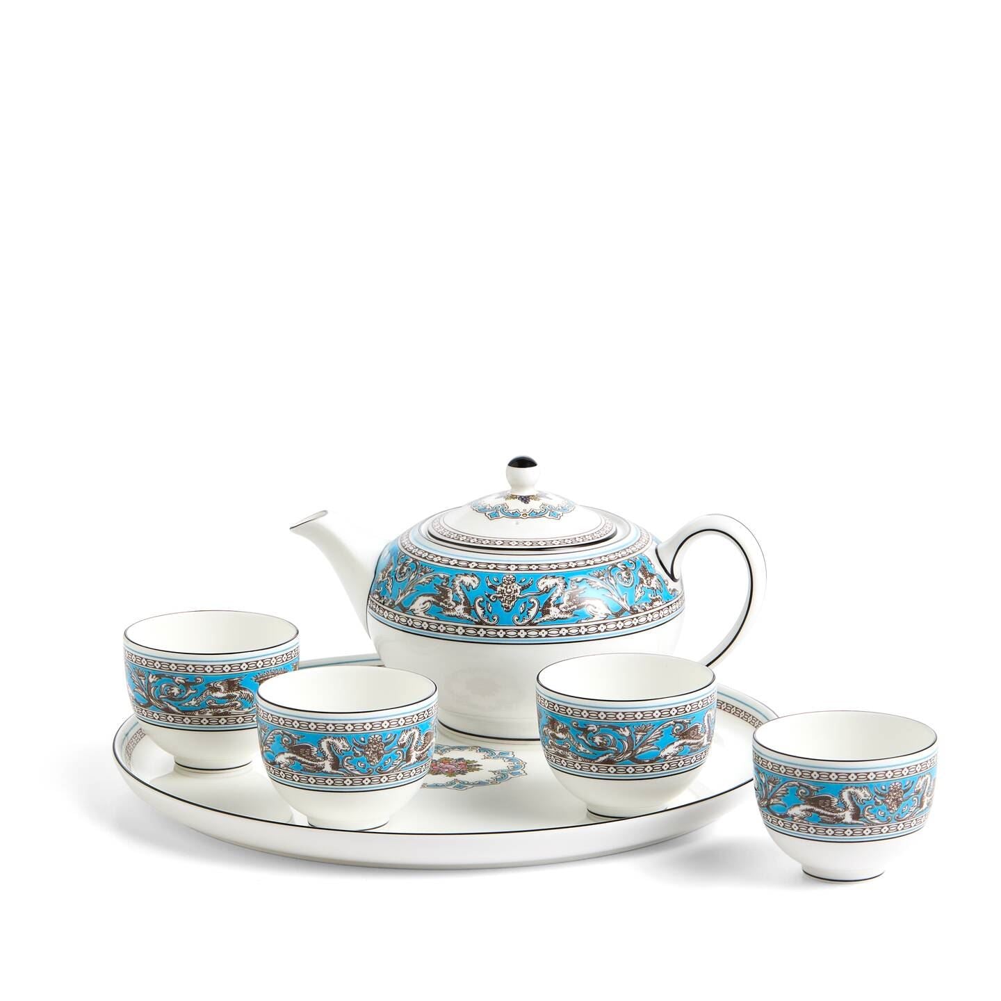 Florentine Turquoise Teaware Asian, 6 Pieces | Wedgwood