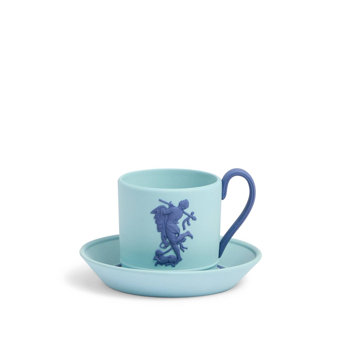 ＊Blue.Esox Lucius＊２３cm・ Copen・美術品・ Bacchus Teacup and Saucer Turquoise | Wedgwood