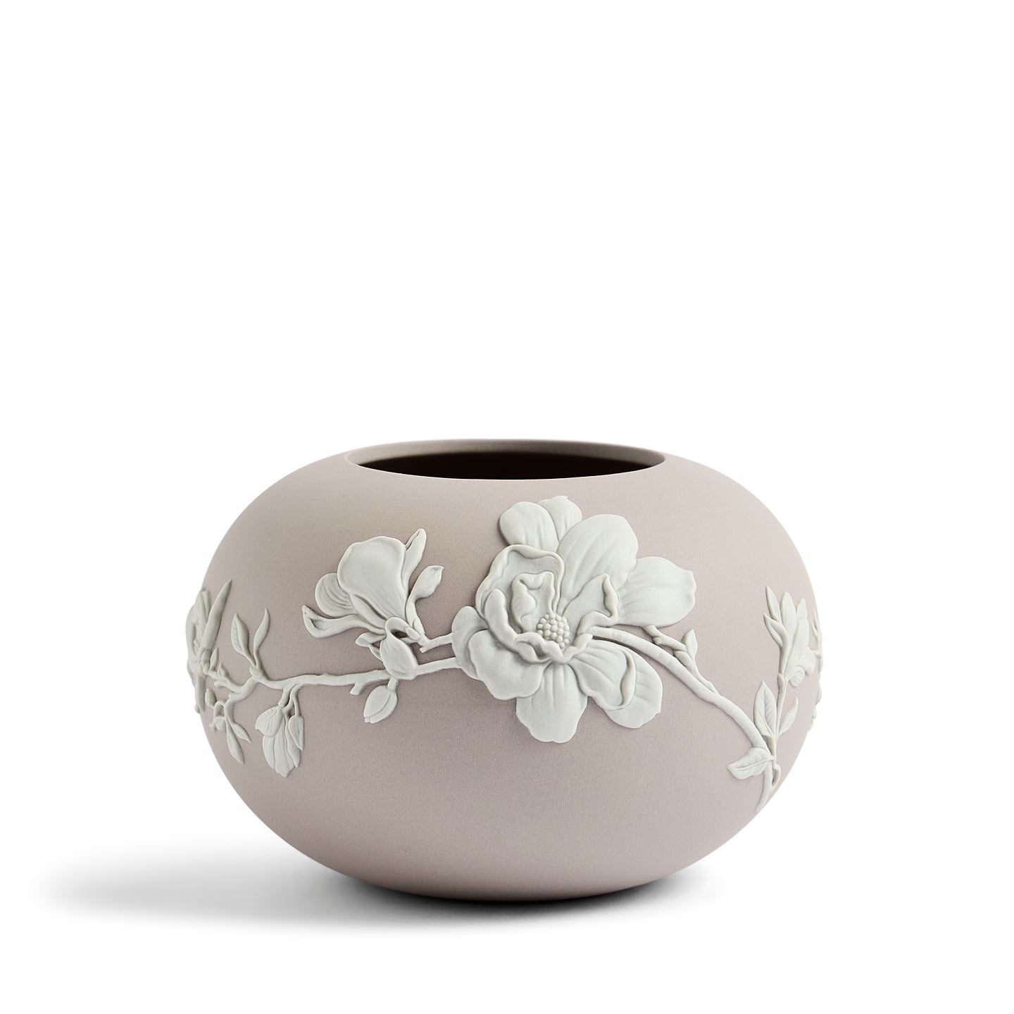 Magnolia Blossom Mink Rose Bowl Vase | Wedgwood