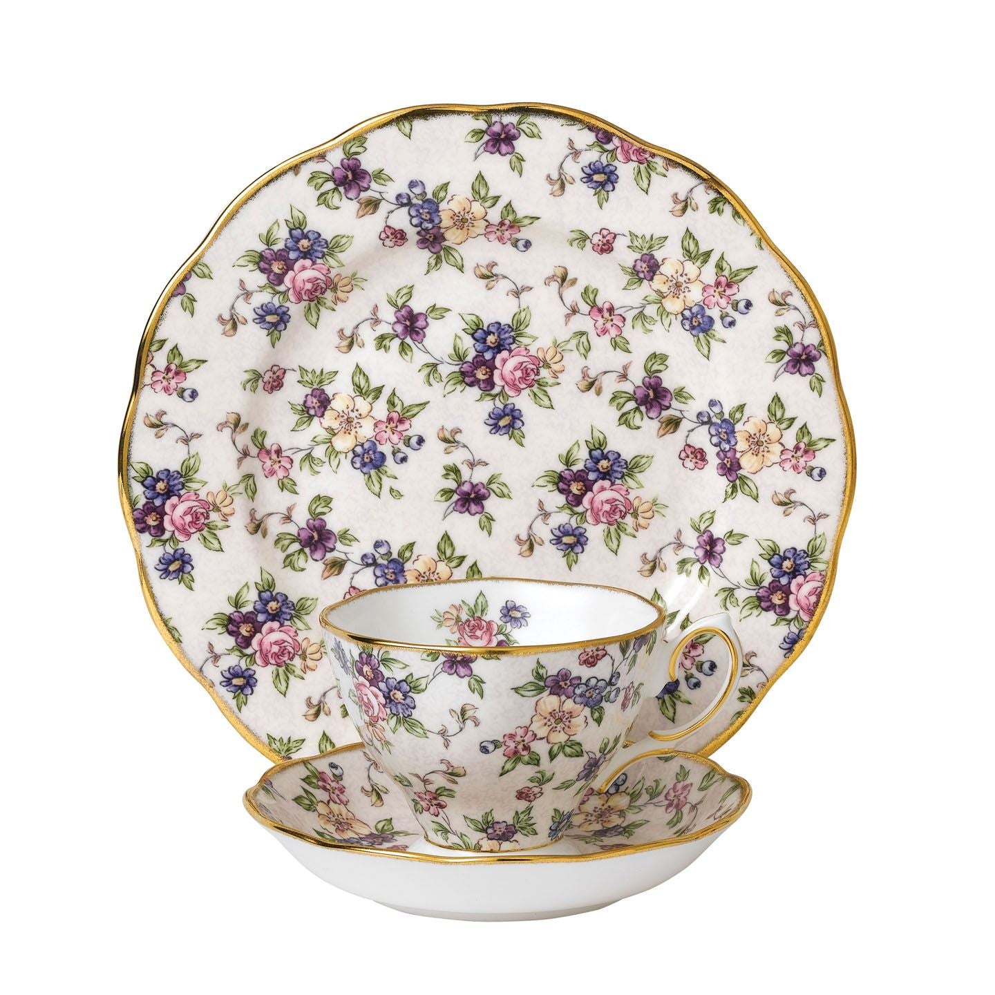 Royal Albert 100 Years of Royal Albert 1940 English Chintz 3 Piece