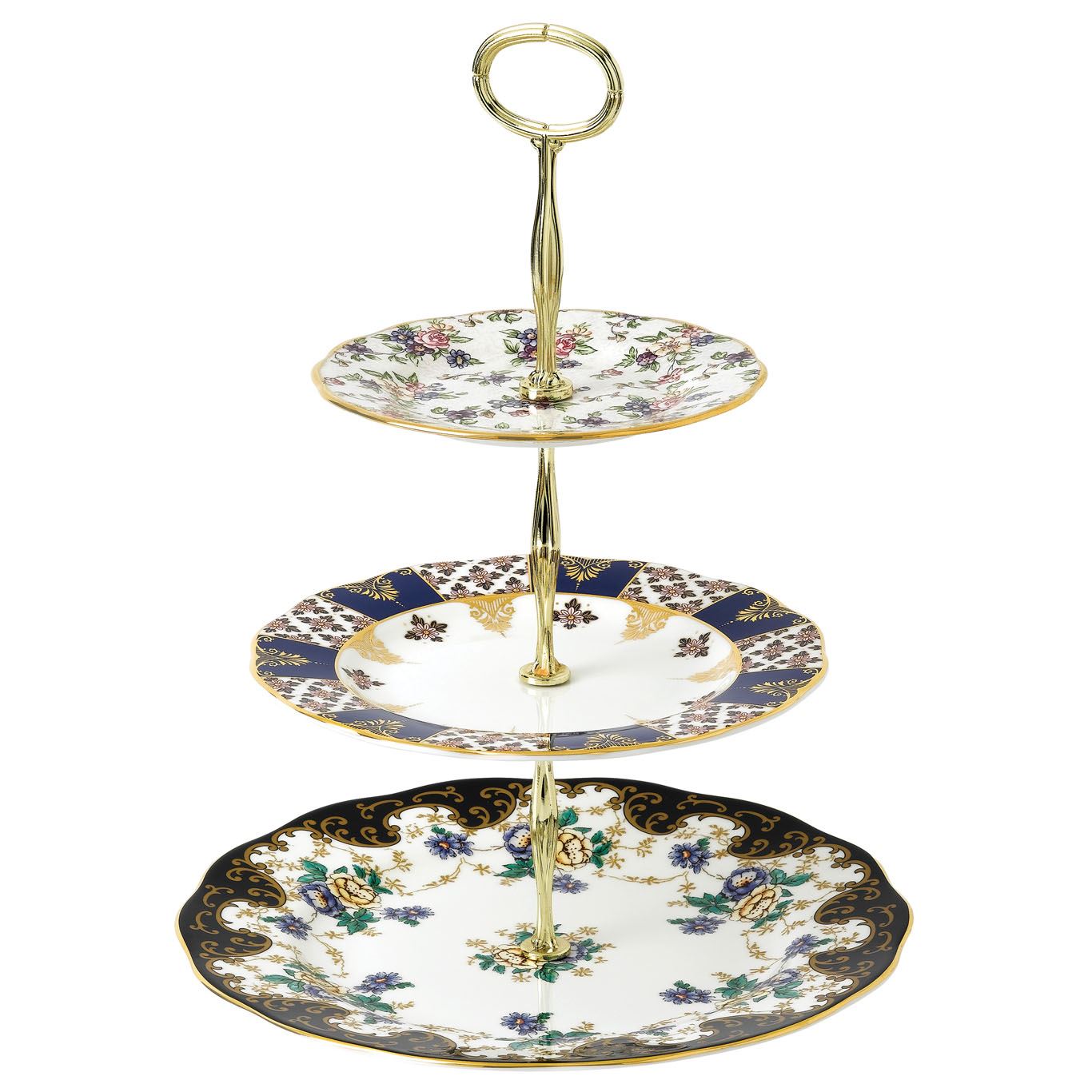 Royal Albert 100 Years of Royal Albert 3-Tier Cake Stand