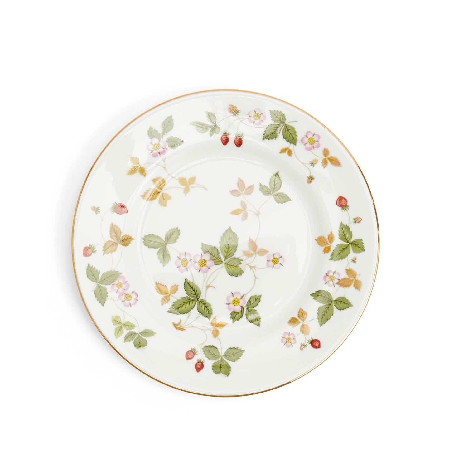  Wild Strawberry 貝殻型皿 Wild Strawberry Gold Medium Side Plate | Wedgwood