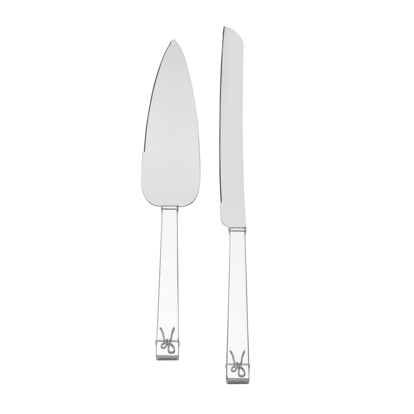 Vera Wang Love Knots Cake Knife and Server | Wedgwood
