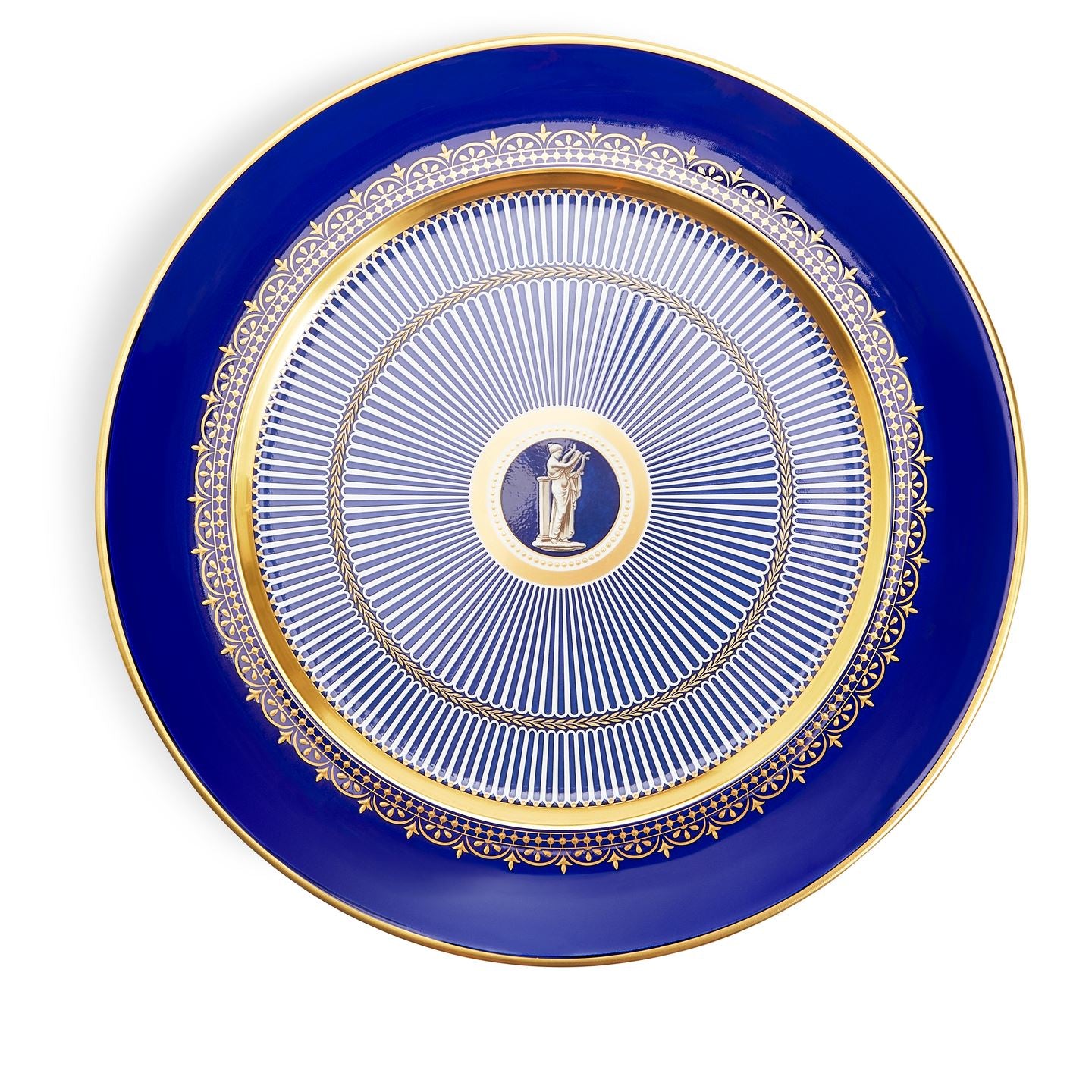 Anthemion Blue Charger Plate | Wedgwood