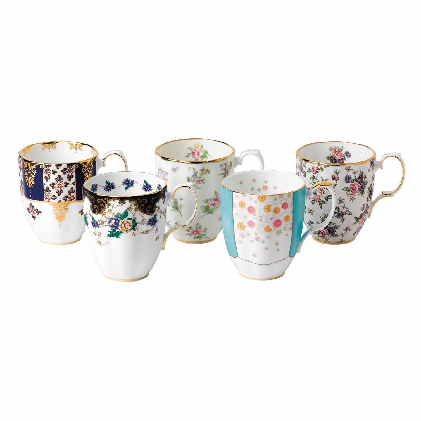 Royal Albert Tazza Commemorativa 1900 Regency Blu - Collezione 100 Anni, 0,4 L, In Confezione Regalo