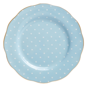 로얄 알버트 Royal Albert Polka Blue Vintage Salad Plate