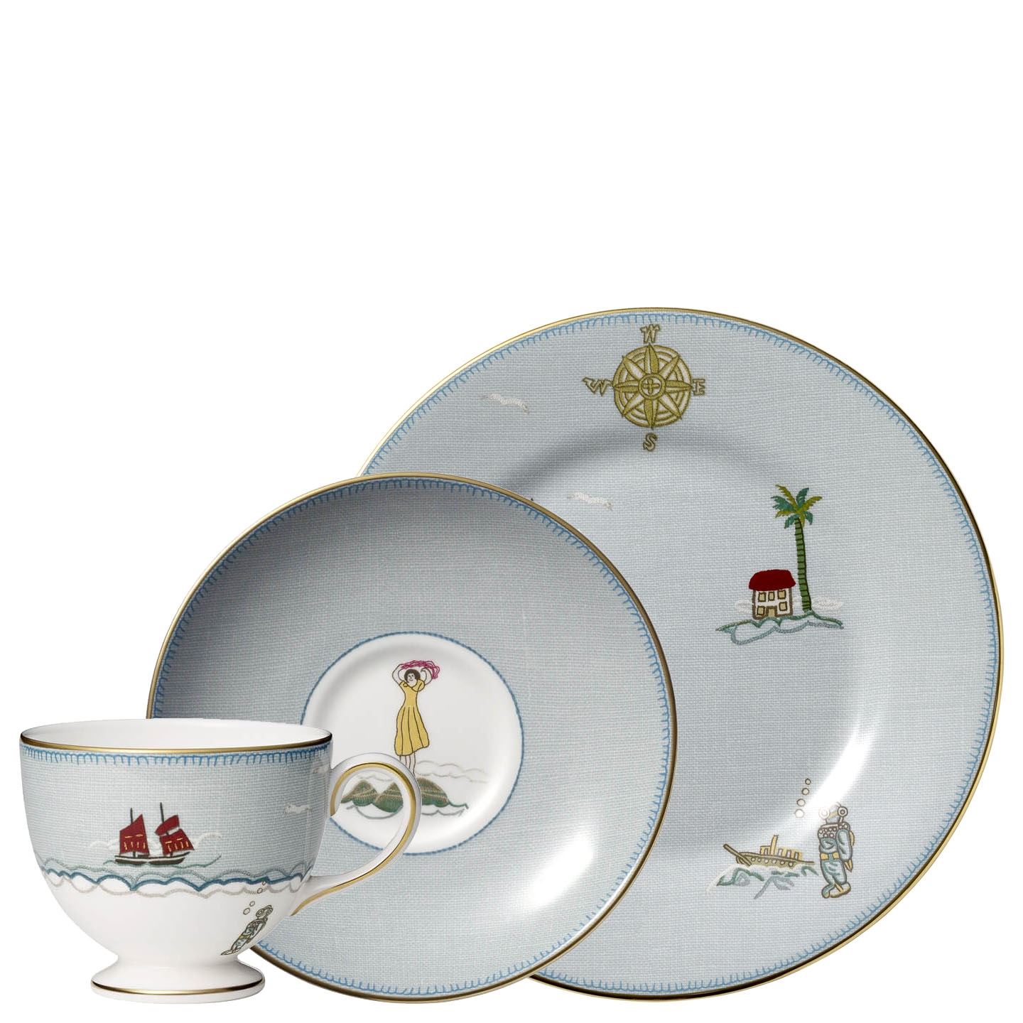 Wedgwood Sailor´s Farewell 5-Piece Place Setting-