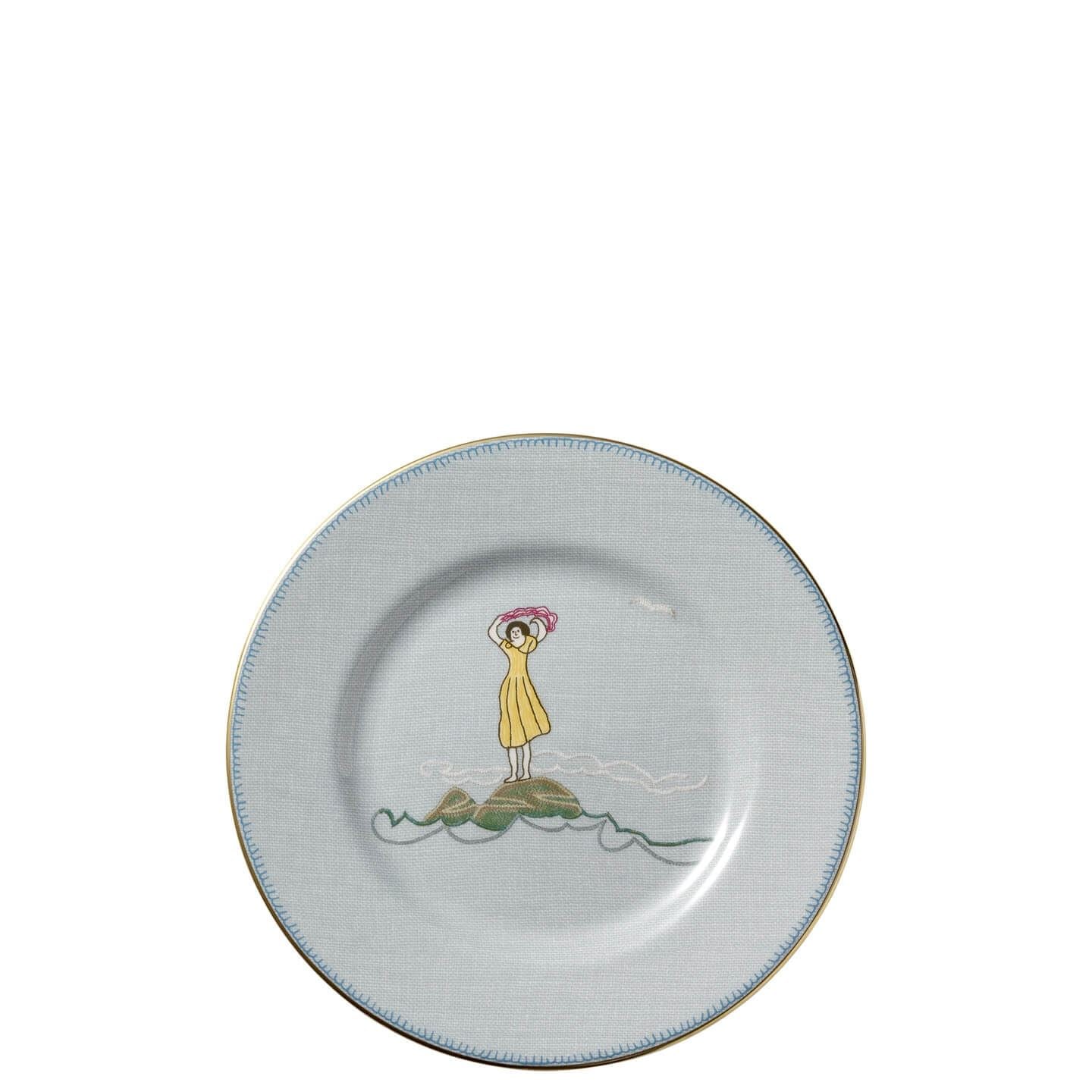 Wedgwood Blue Sailor's Farewell Small Plate 17Cm
