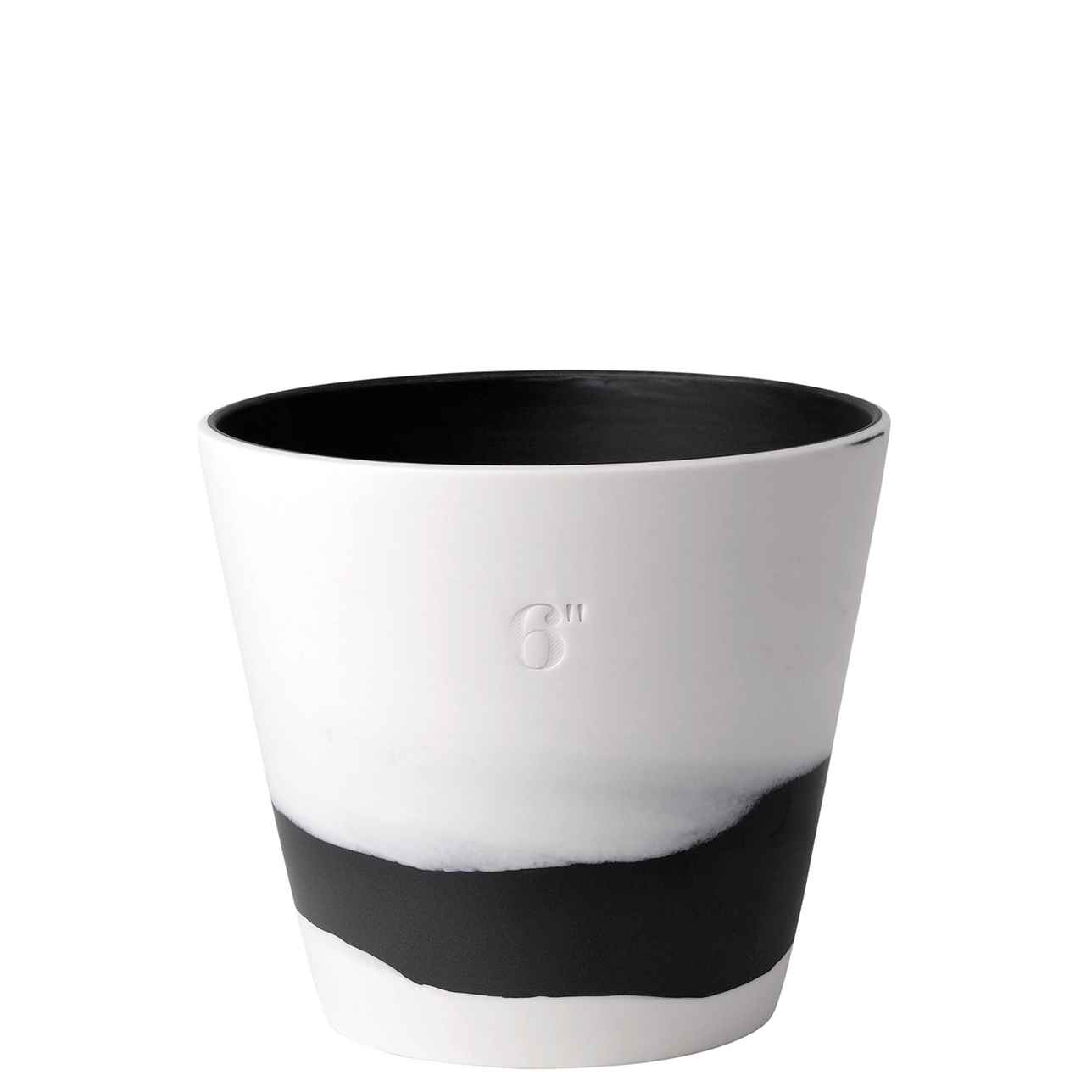 Wedgwood Burlington Pots Black on White Pot 16.4cm