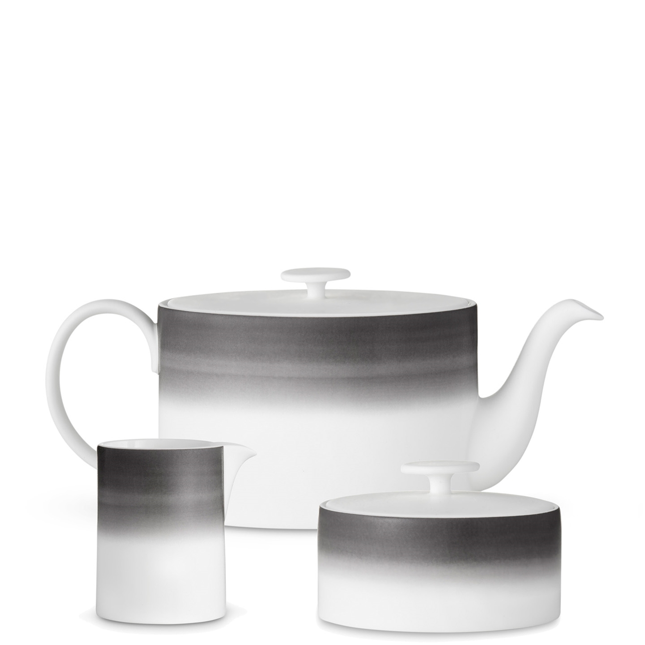 Vera Wang Degradée 3 Piece Set: Teapot, Sugar Box and Milk / Cream Jug