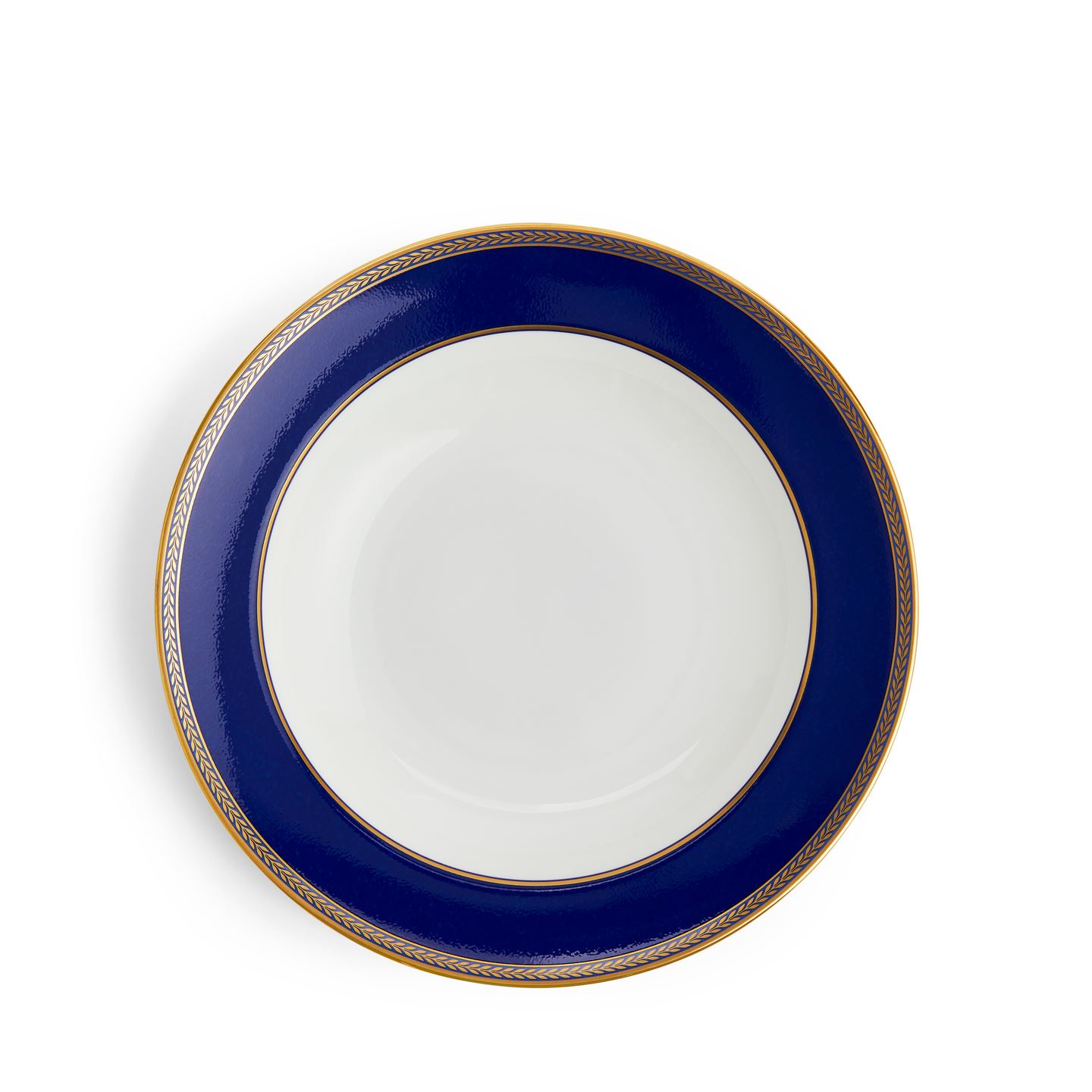 Wedgwood Blue Renaissance Gold Soup Bowl 23Cm
