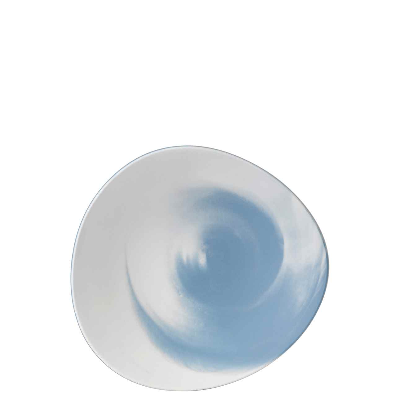 Blue Pebble Shallow Bowl 19cm