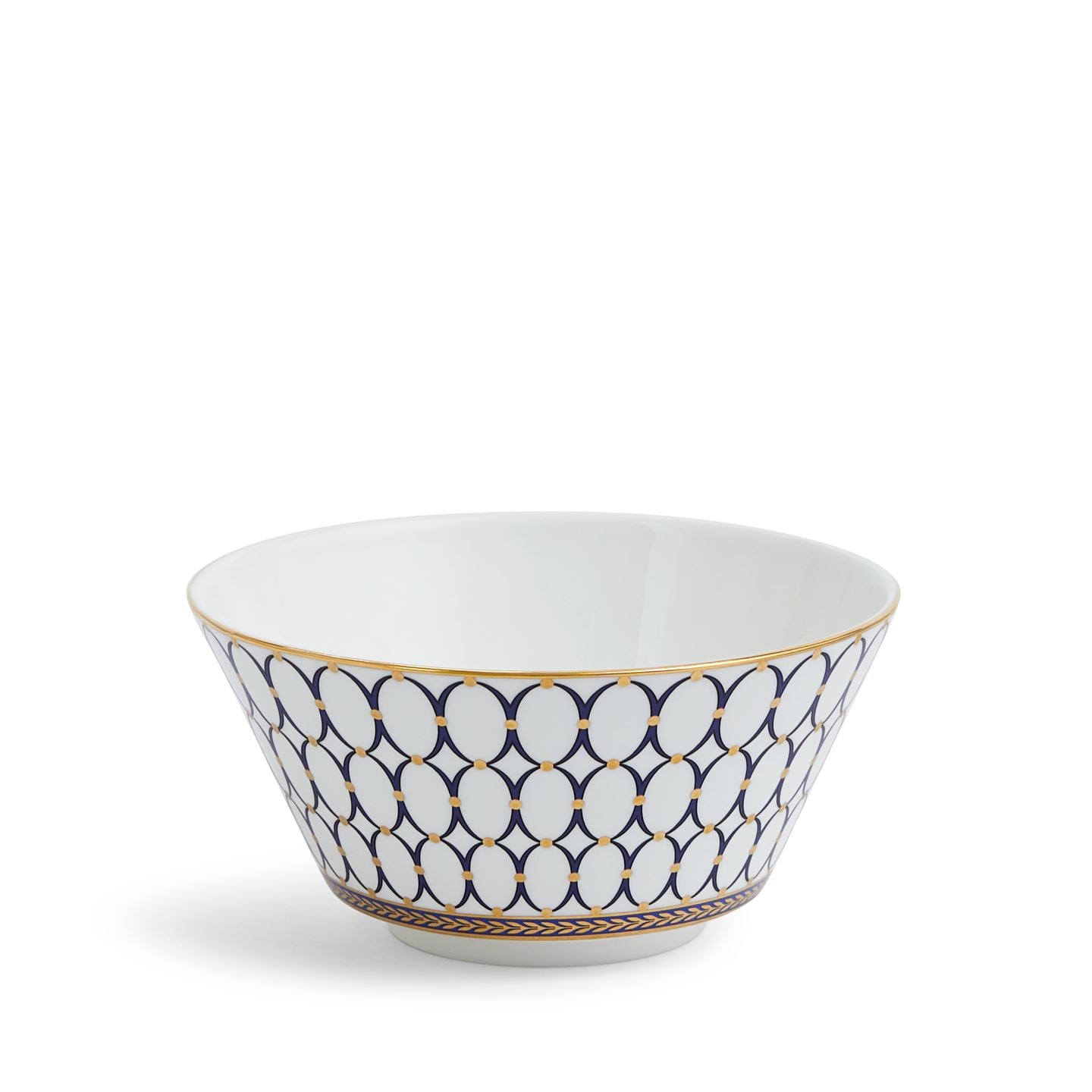 Wedgwood Blue Renaissance Gold Cereal Bowl 14Cm