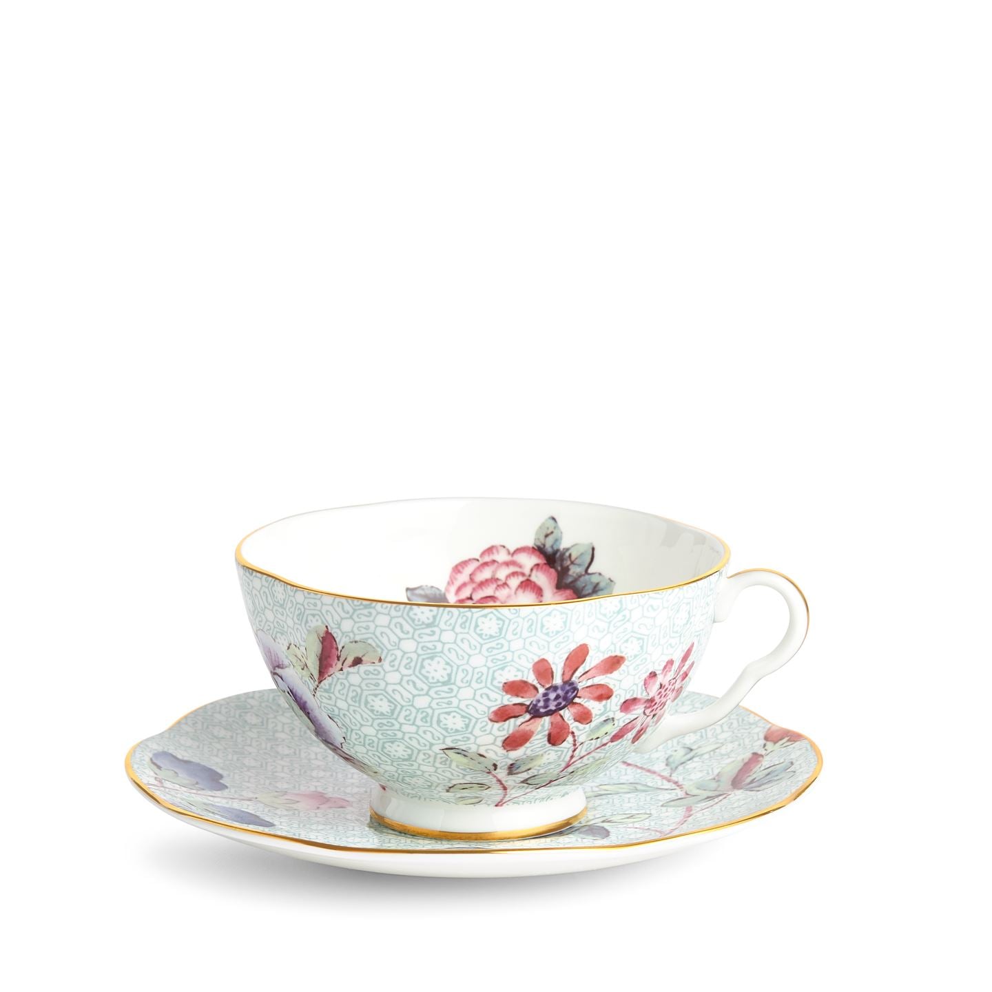 Wedgwood Green Cuckoo Teacup And Saucer