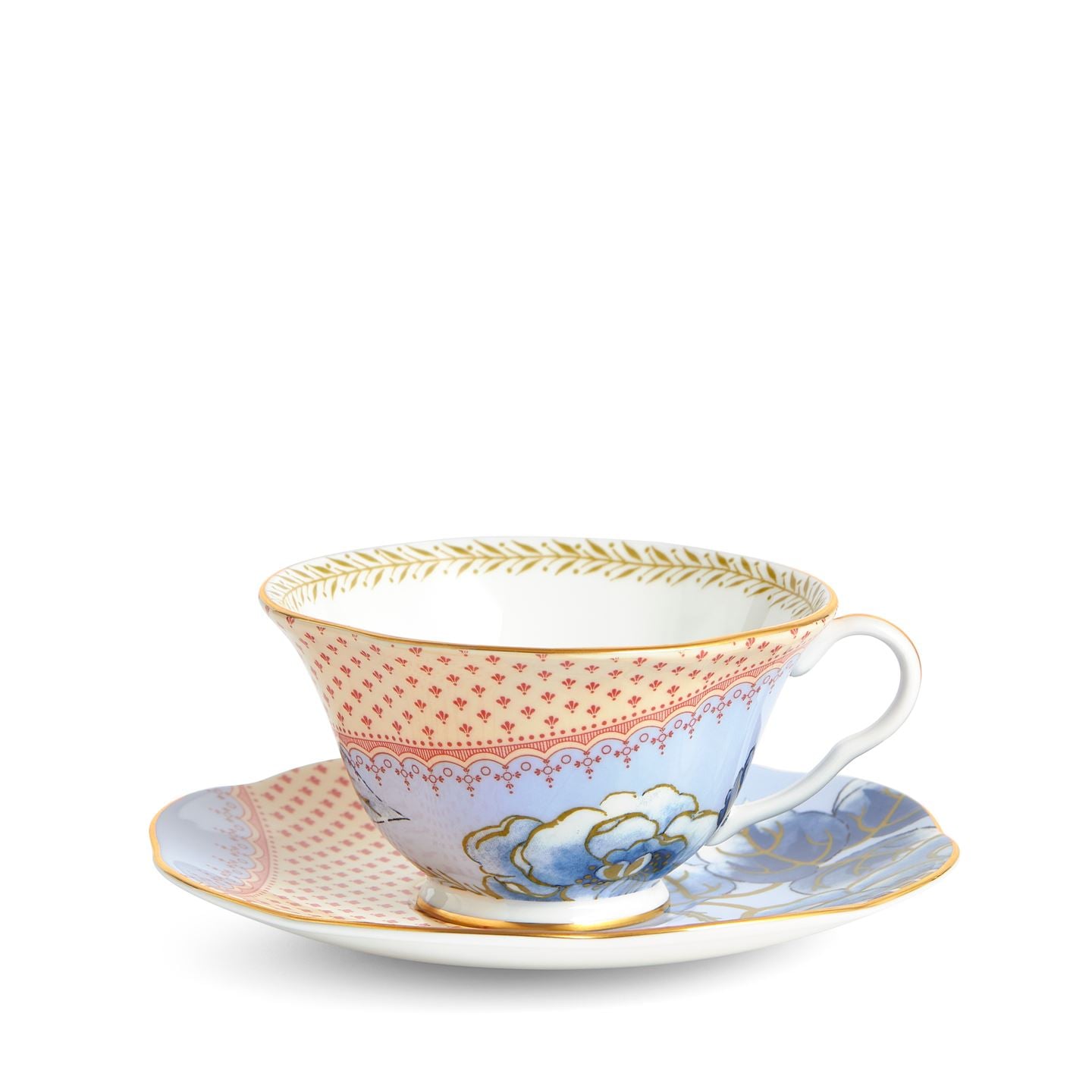 Wedgwood Blue Butterfly Bloom Teacup And Saucer