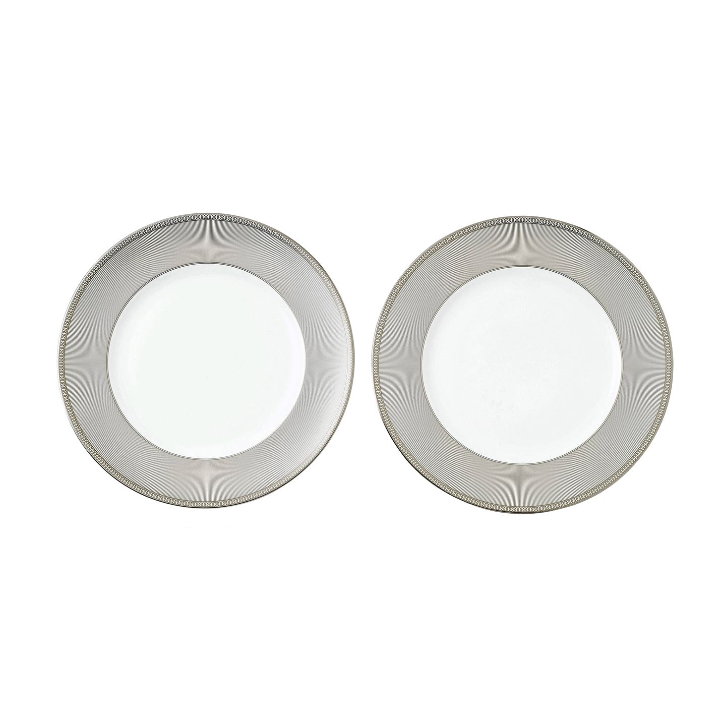 Winter White 27cm Plate, Set of Two | Wedgwood