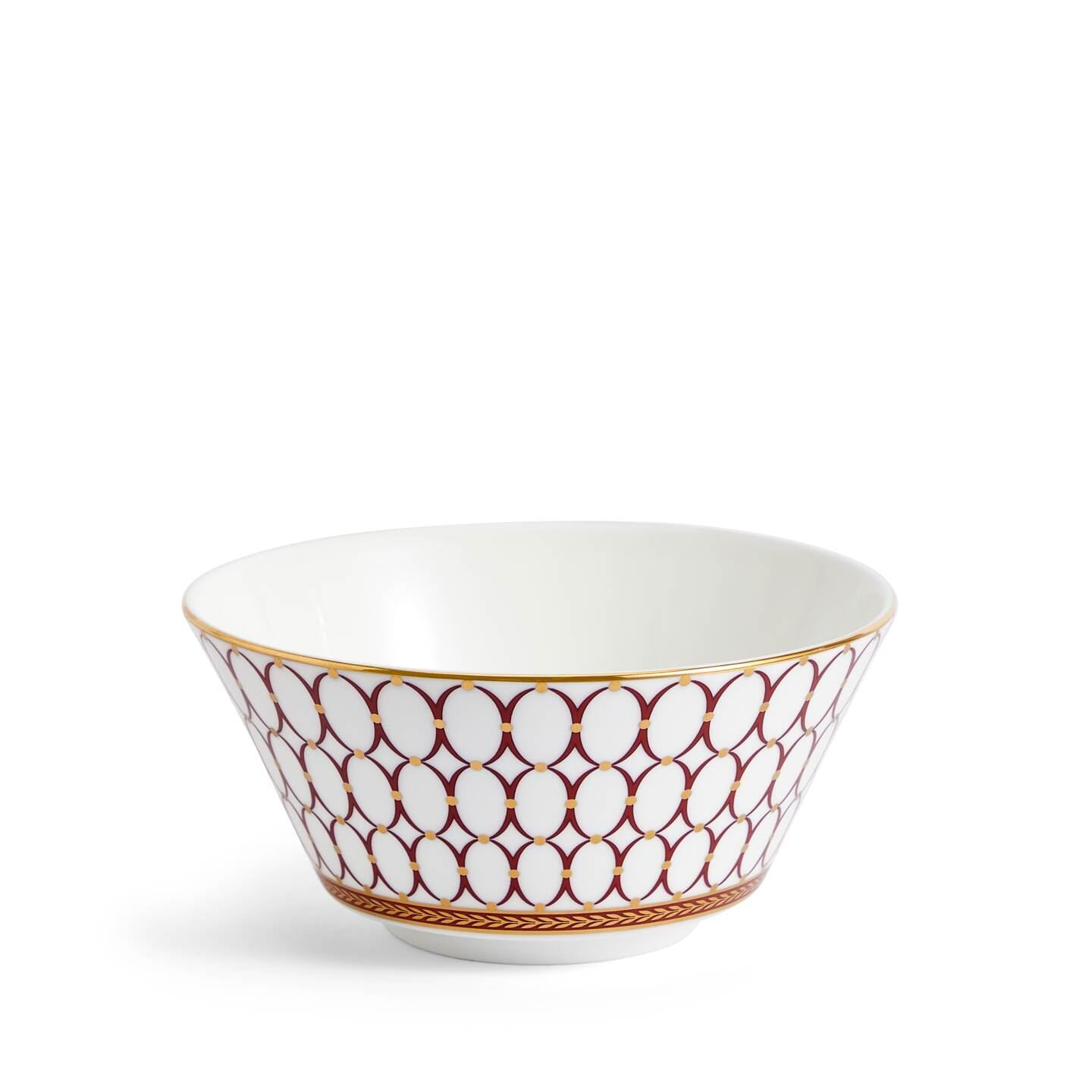 Wedgwood Red,Gold Renaissance Red Cereal Bowl
