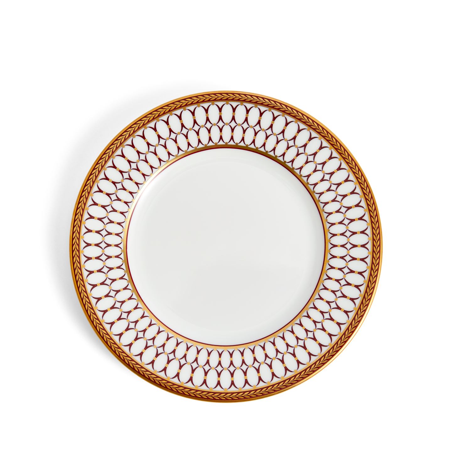 Wedgwood Red,Gold Renaissance Red Plate 18Cm