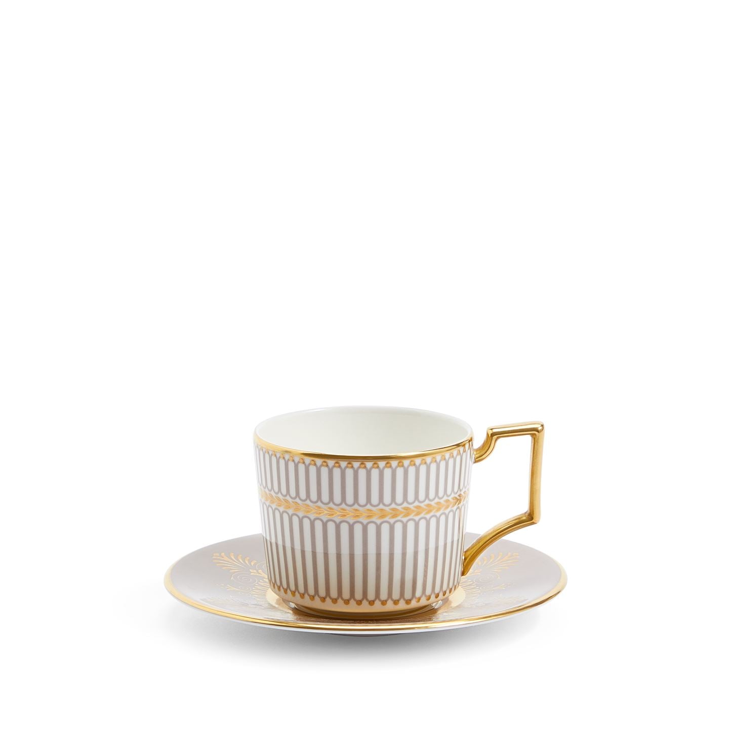 Wedgwood Grey Anthemion Espresso Cup & Saucer