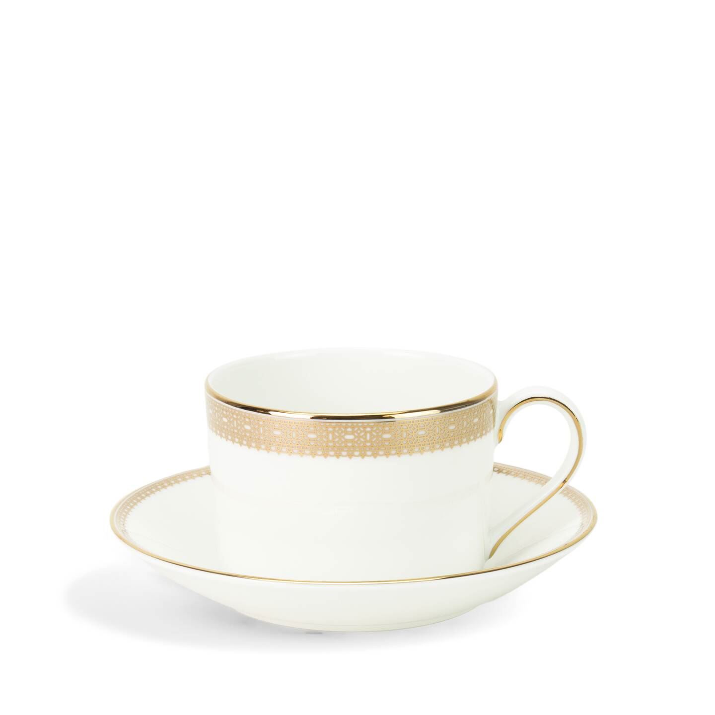 Wedgwood Gold Vera Wang Lace Teacup & Saucer