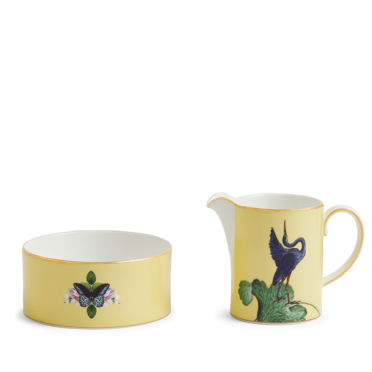 Wedgwood Waterlily Sugar & Creamer