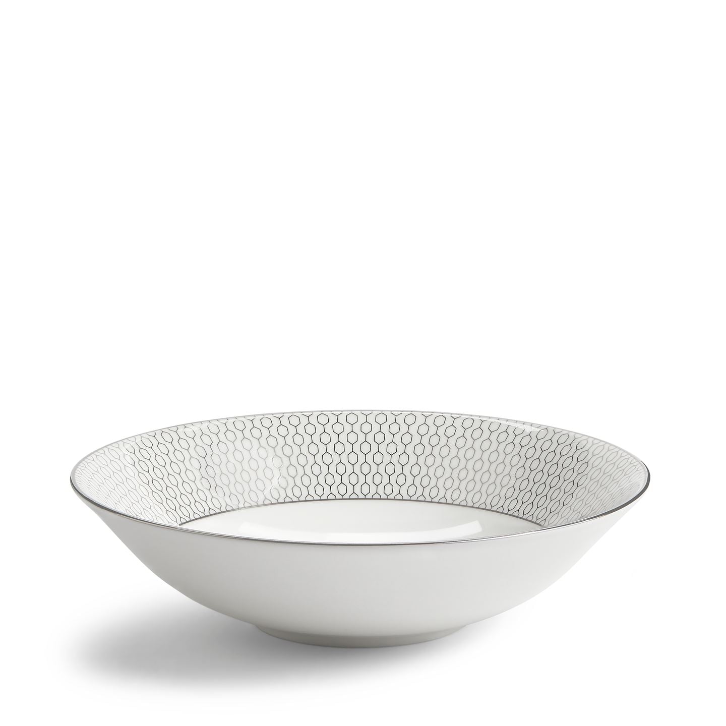 Wedgwood Silver,White Gio Platinum Cereal Bowl