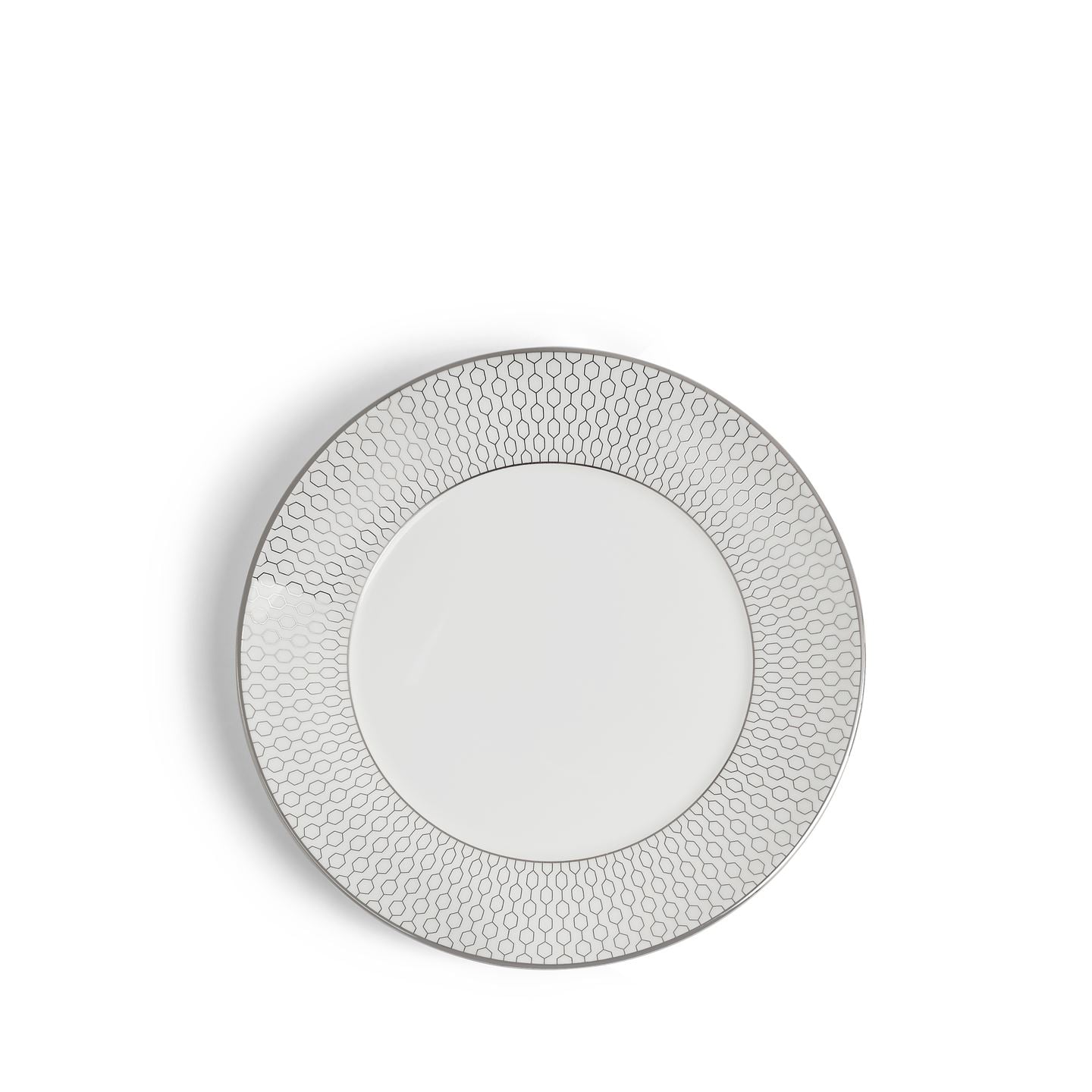 Wedgwood Silver,White Gio Platinum Plate 17Cm