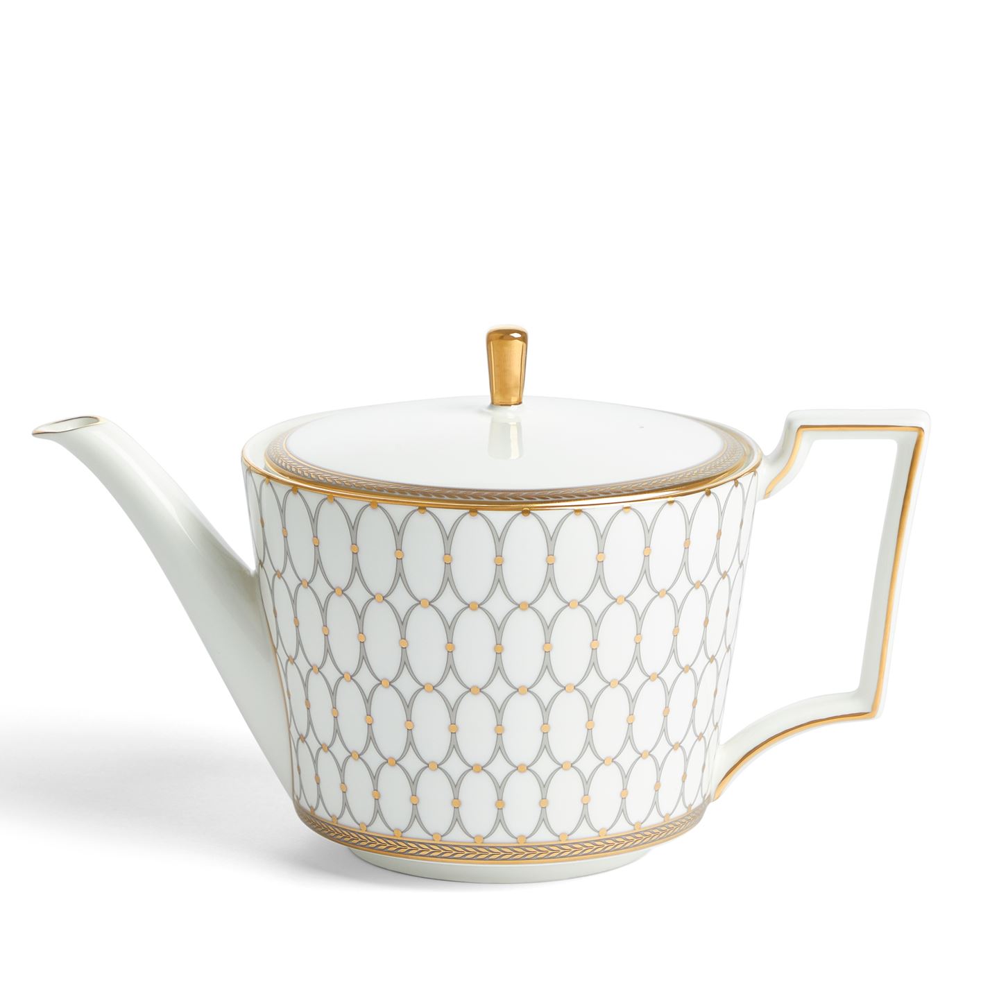 Wedgwood Grey,Gold Renaissance Grey Teapot