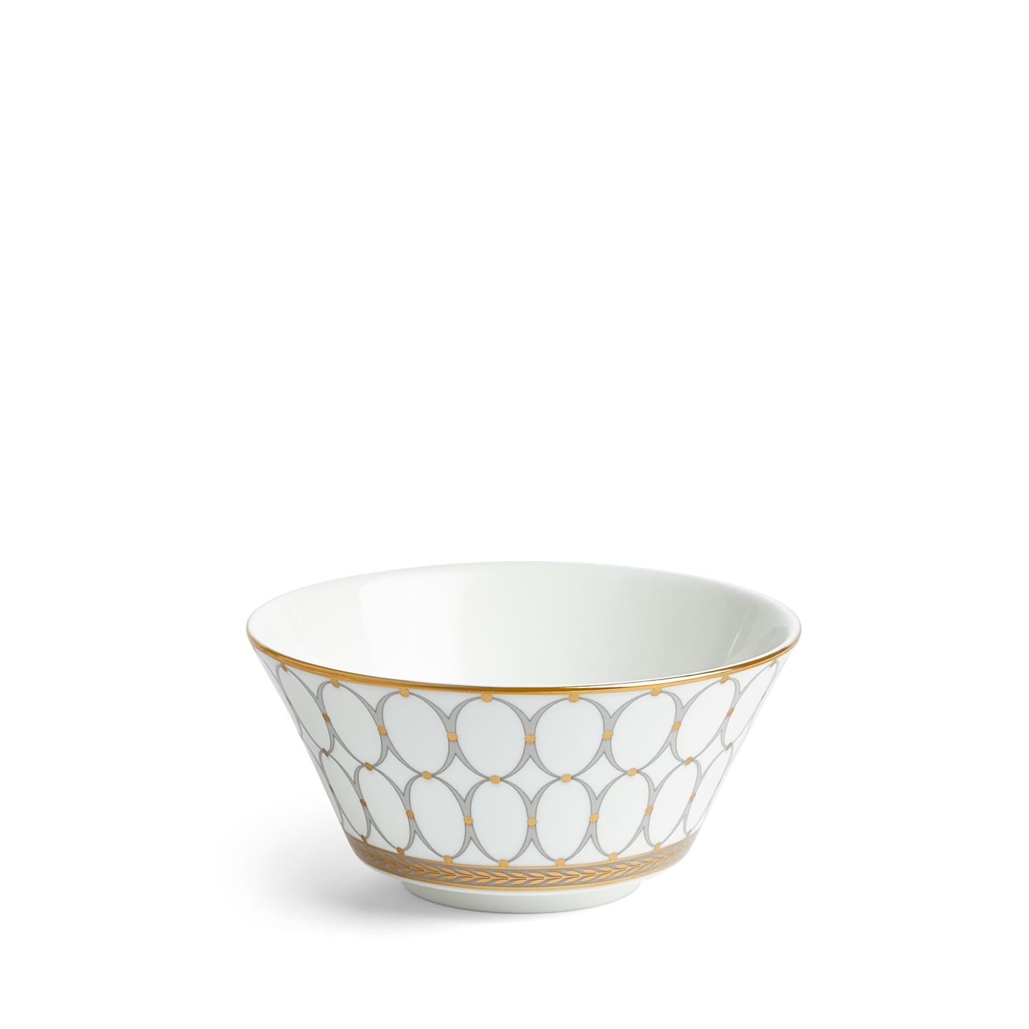 Wedgwood Grey,Gold Renaissance Grey Rice Bowl