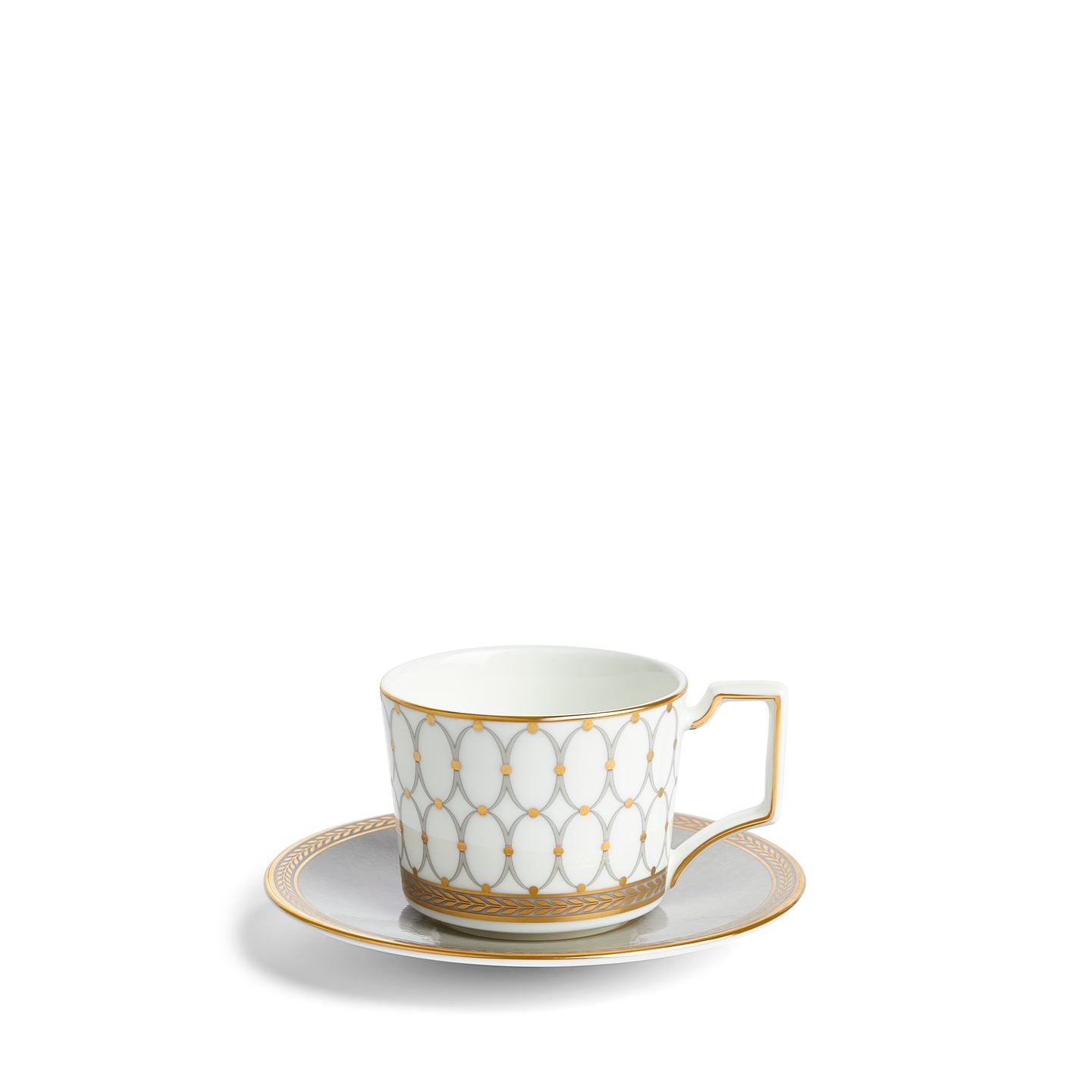 Wedgwood Grey,Gold Renaissance Grey Coffee Cup & Saucer