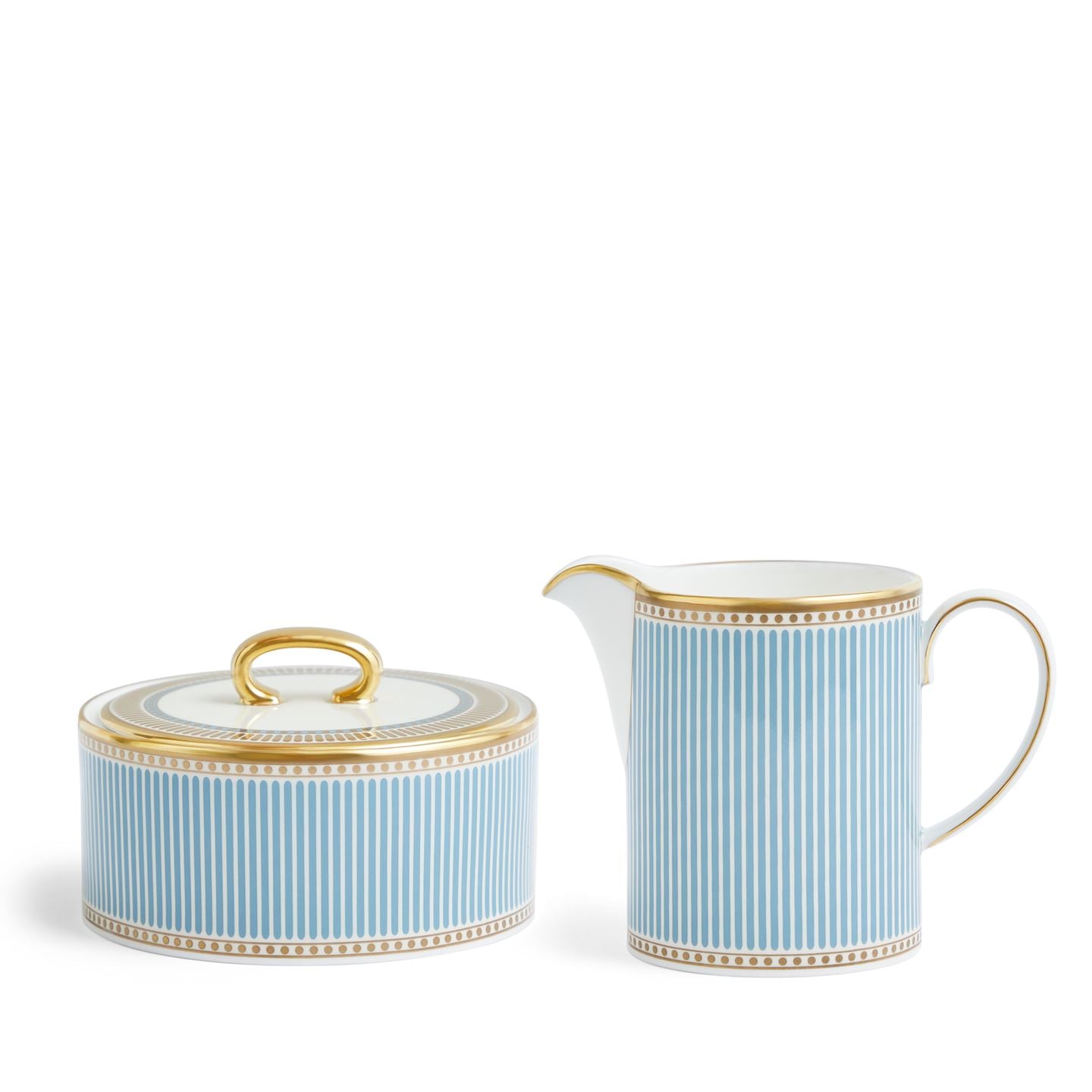Wedgwood Green,Cream Helia Sugar And Creamer