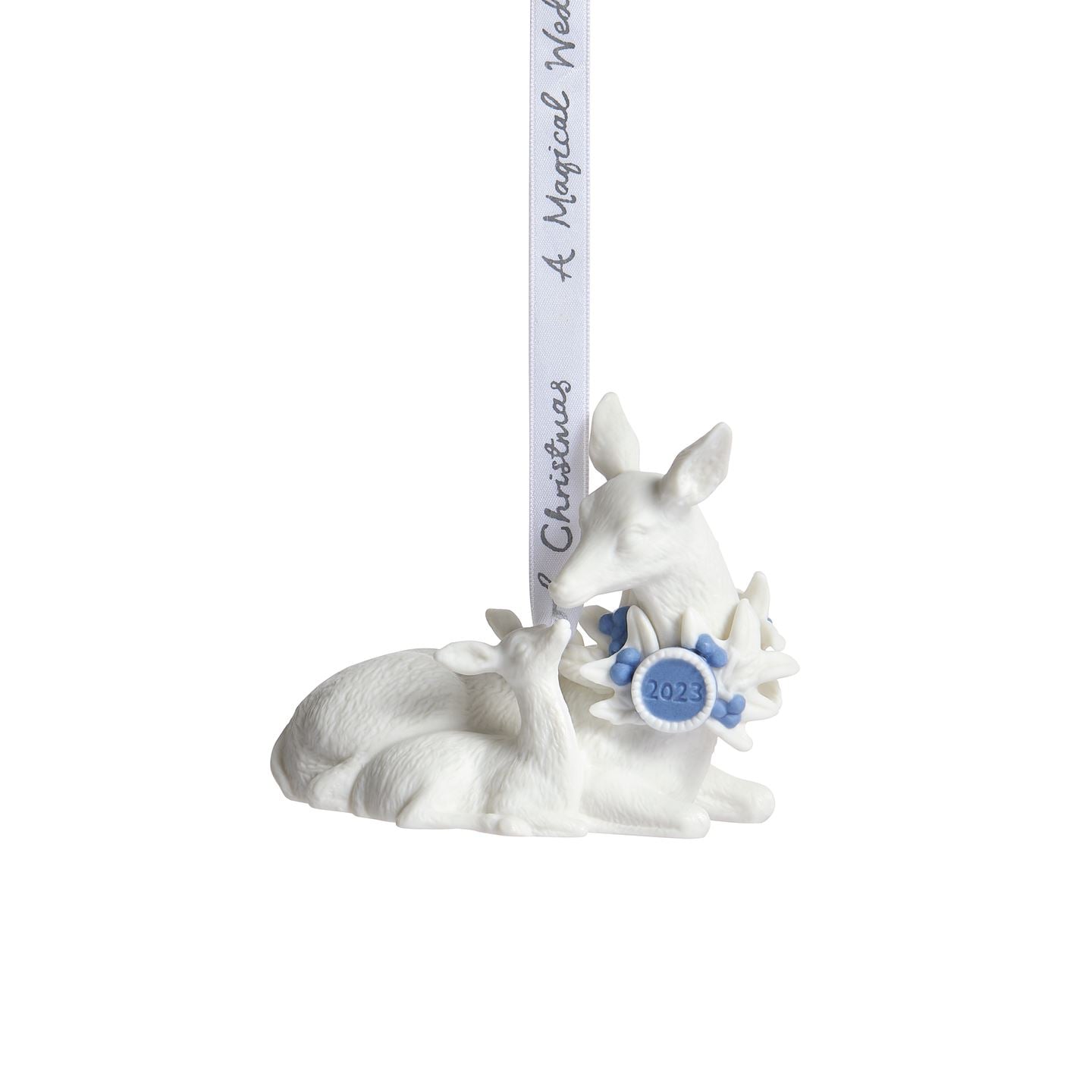 Wedgwood Blue Christmas Baby's First Ornament 2023