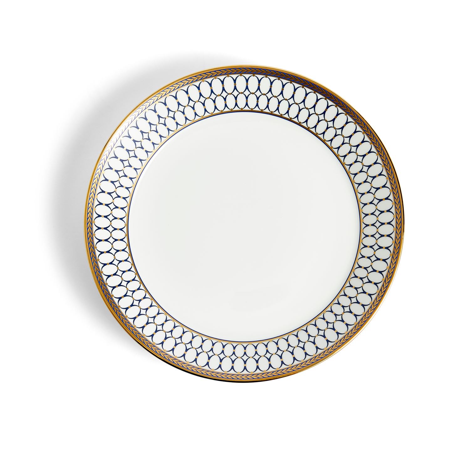 Wedgwood Blue Renaissance Gold Deep Plate