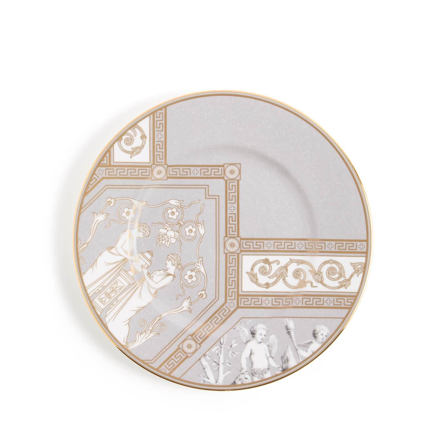 Wedgwood Gold,Grey Renaissance Grey Plate