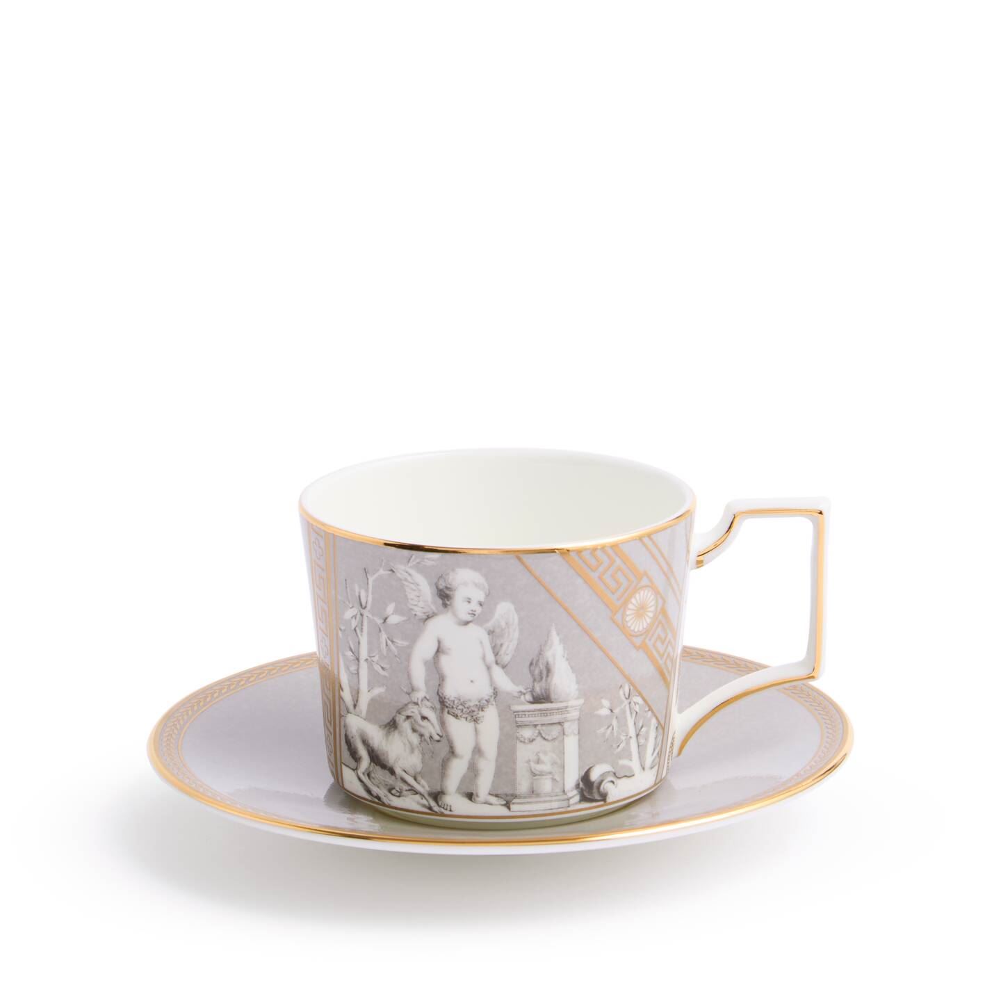 Wedgwood Grey,Gold Renaissance Grey Teacup Saucer