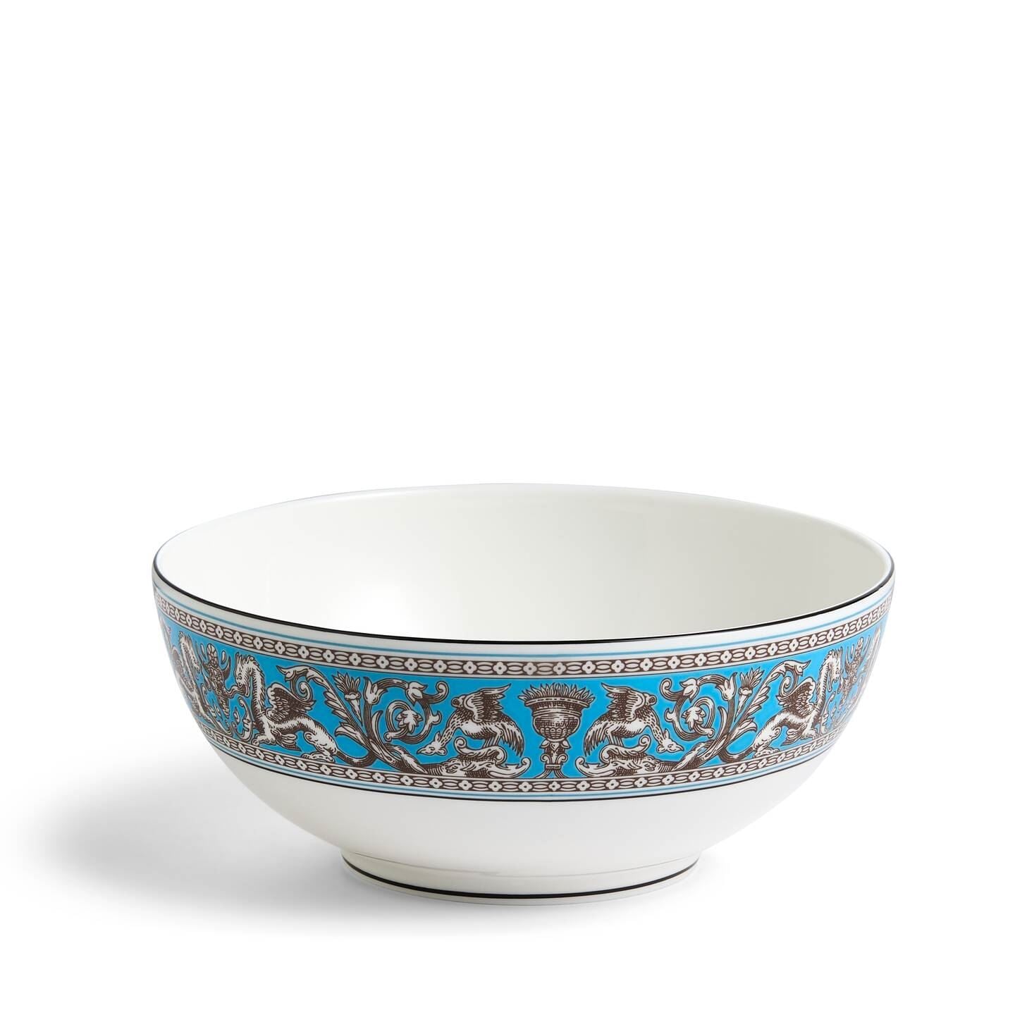 Wedgwood Turquoise Florentine Soup/Noodle Bowl 20Cm