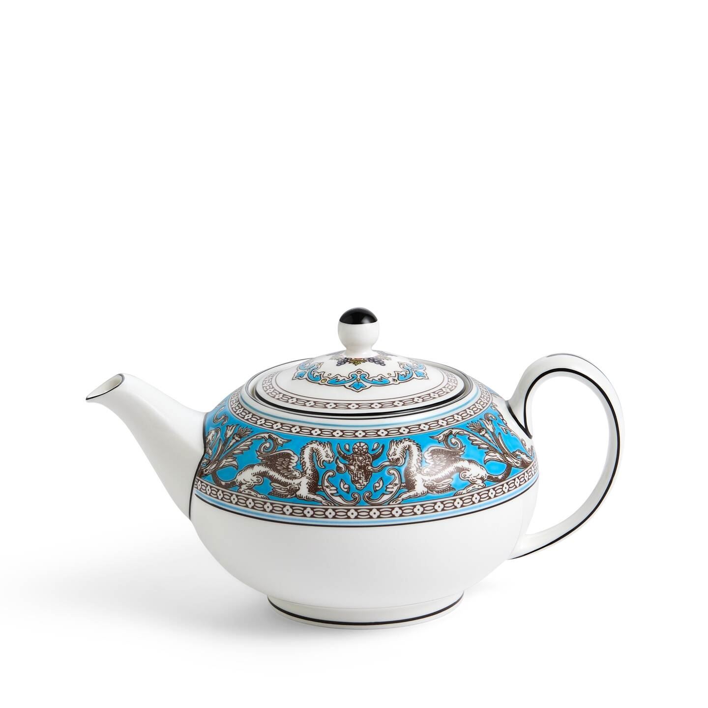 Wedgwood Turquoise Florentine Teapot 300Ml