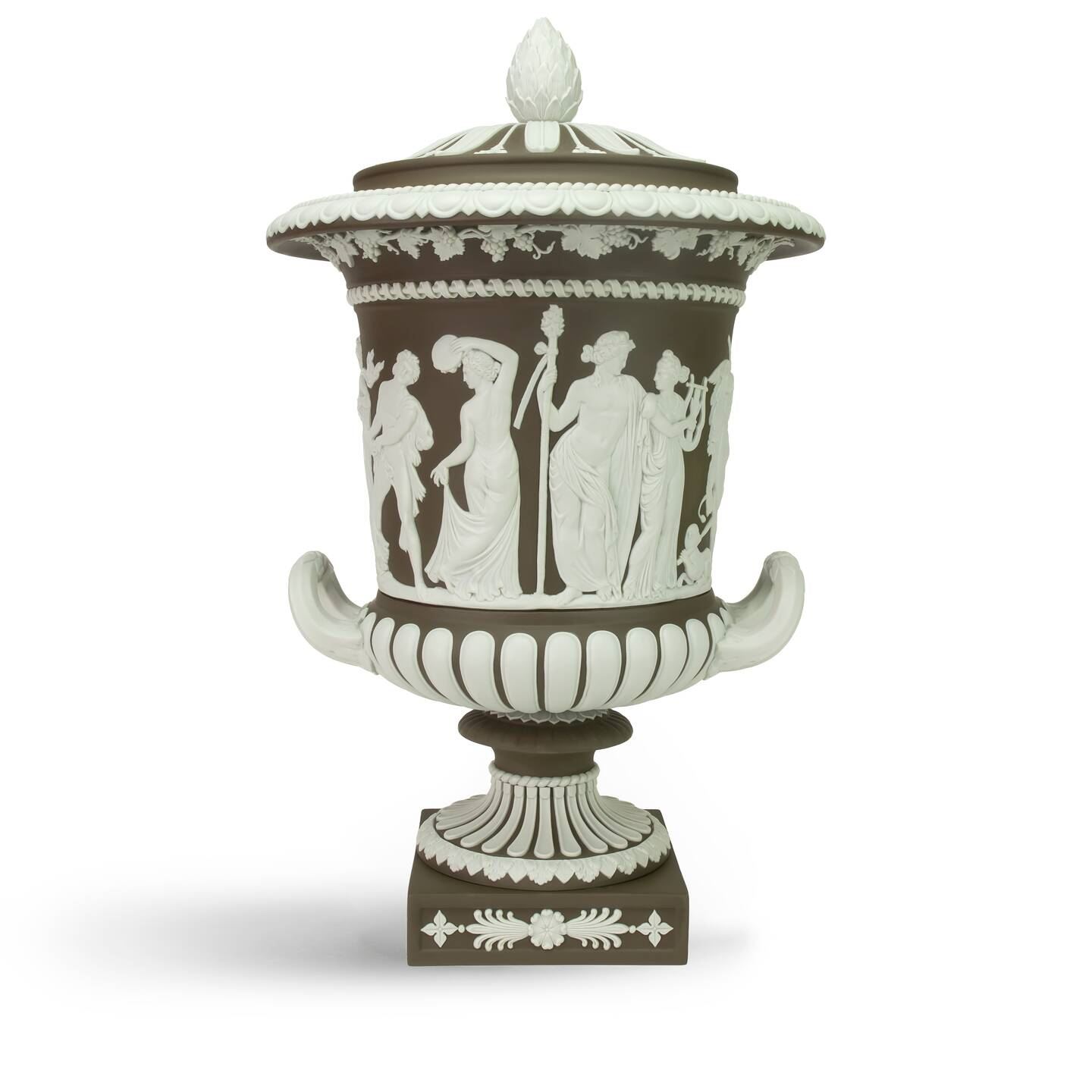 Wedgwood Green Iconic Borghese Vase Marsh