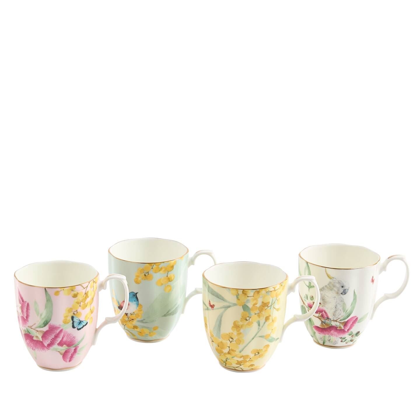 Royal Albert Gold/Golden Miranda Kerr Australiana Mug 400Ml Set Of 4