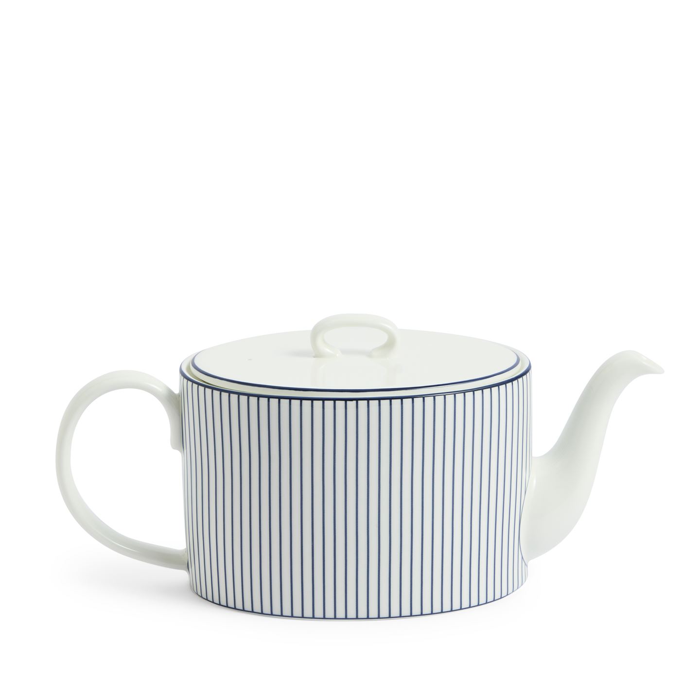 Wedgwood Blue,White Gio Pinstripe Teapot