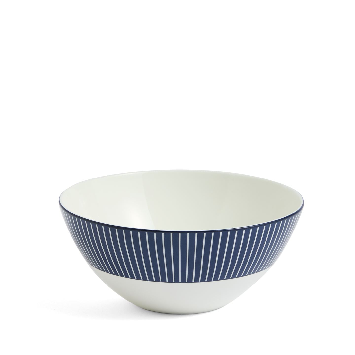 Wedgwood Blue,White Gio Pinstripe Cereal Bowl Blue