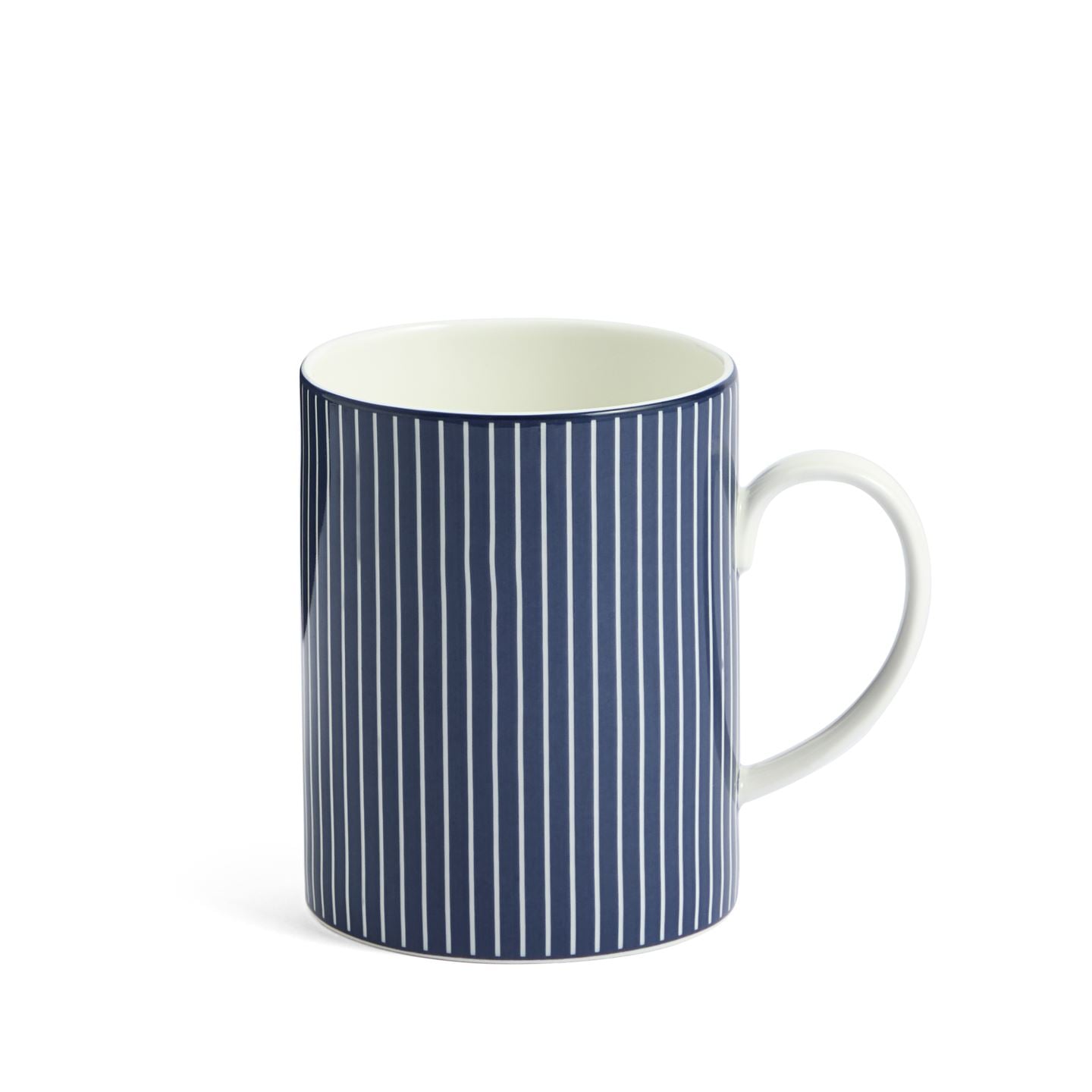 Wedgwood Blue,White Gio Pinstripe Mug Blue