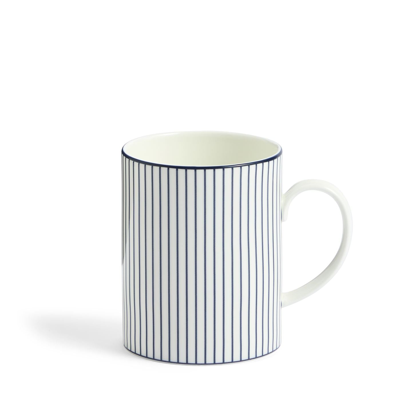 Wedgwood Blue,White Gio Pinstripe Mug White