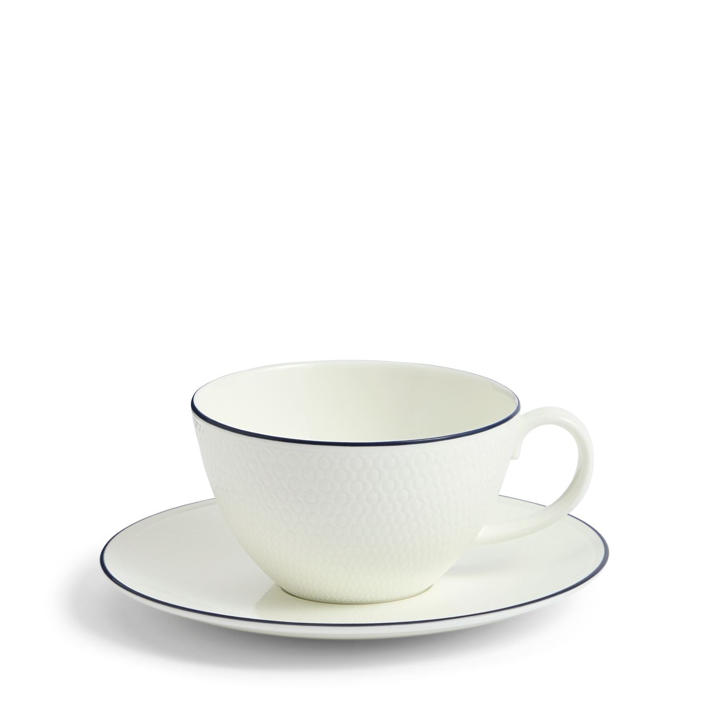 Wedgwood Blue,White Gio Blue Teacup & Saucer