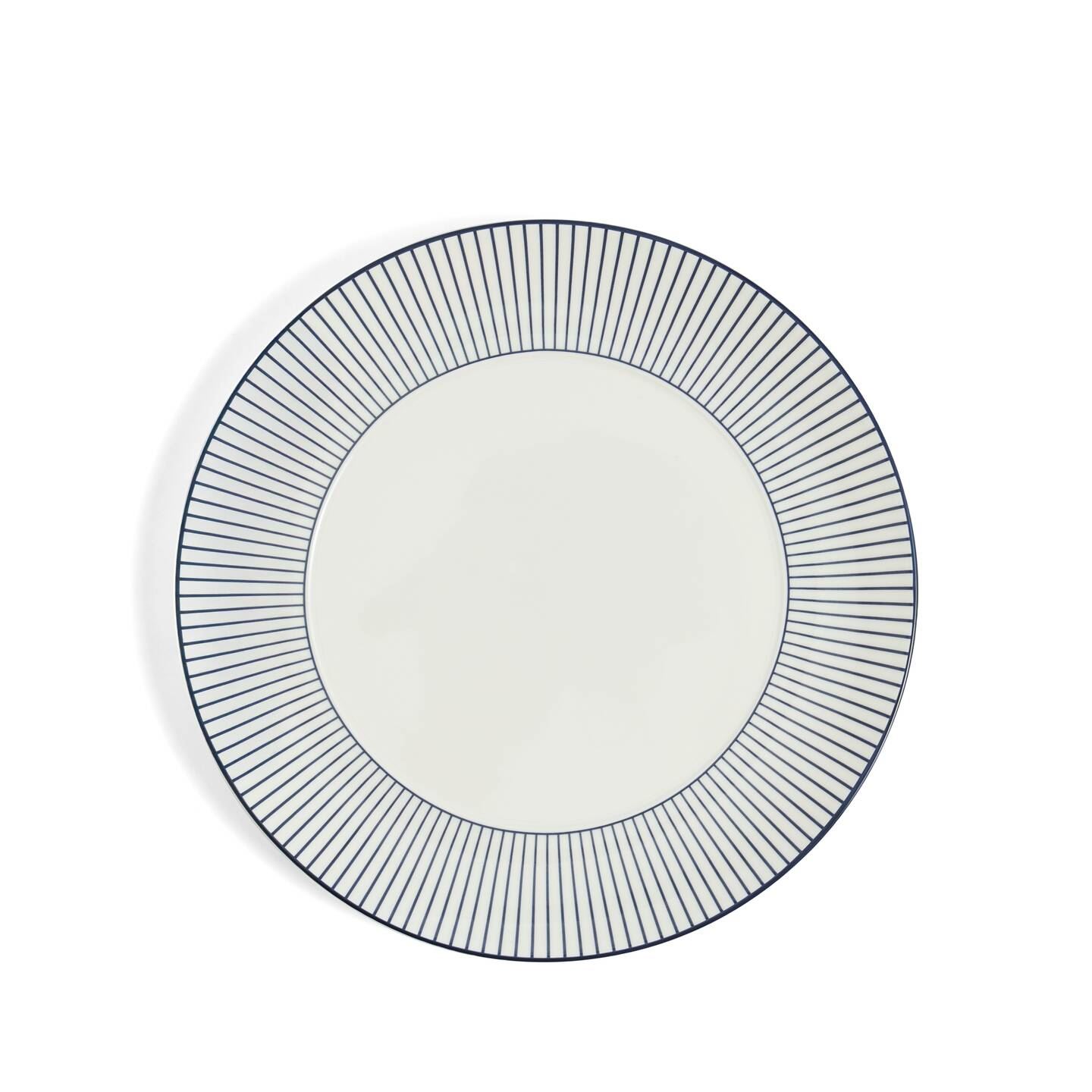 Wedgwood Blue,White Gio Pinstripe Side Plate White